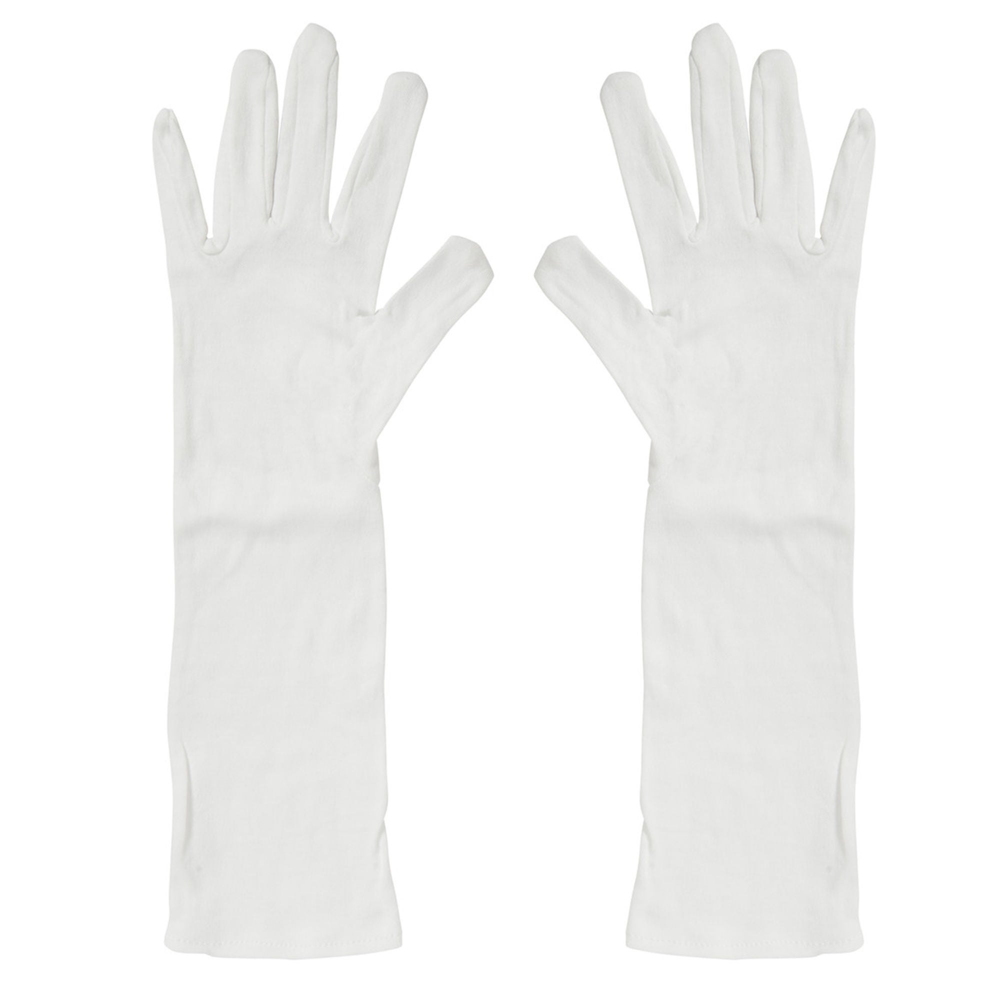 Bioseal - KP5016CW-24 Infection Control Glove One Size Fits Most Cotton White 15 Inch Length Hemmed Cuff Sterile Pair