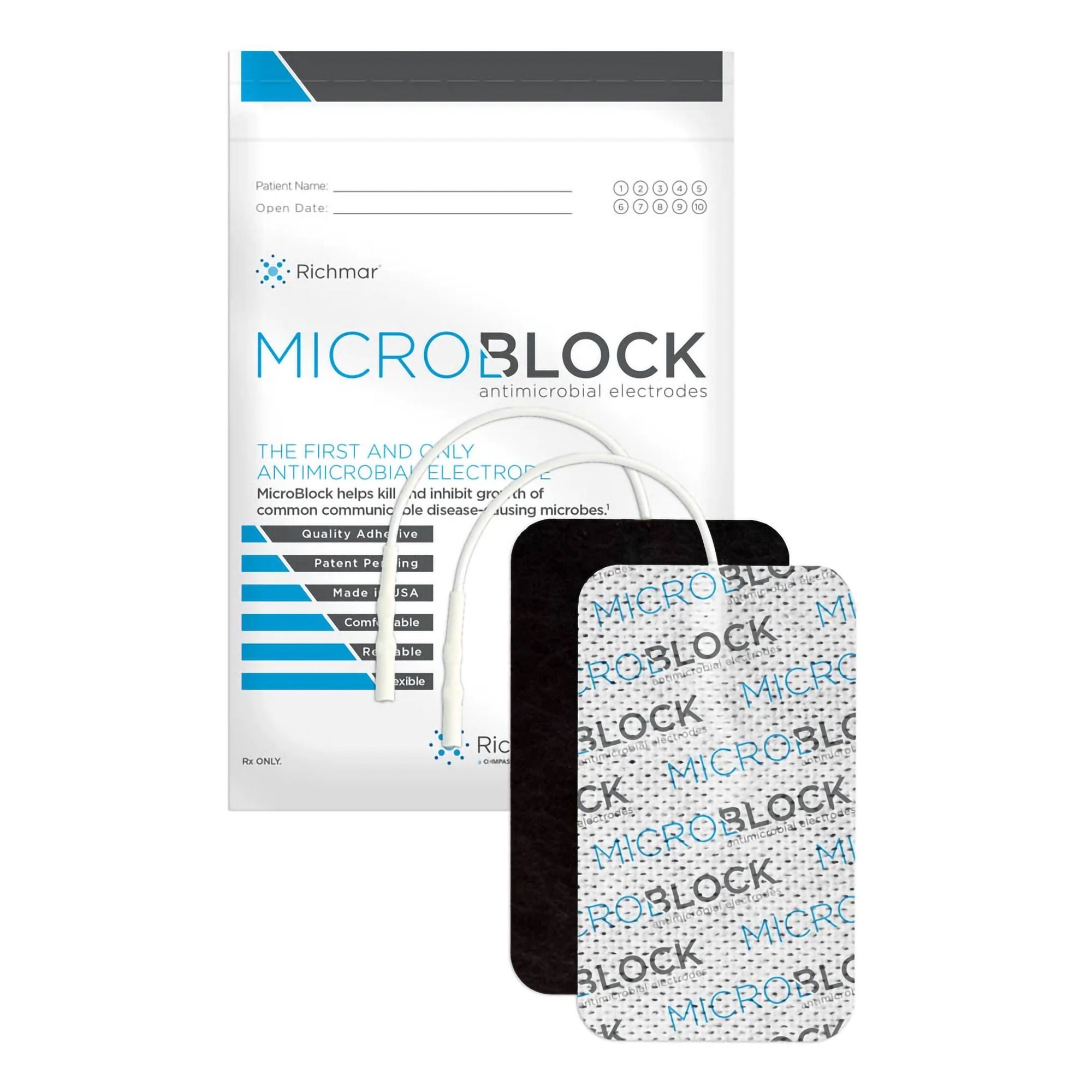 Performance Health - 7102285 Richmar® MicroBlock Antimicrobial Electrotherapy Electrode For Richmar and Compass TENS Units