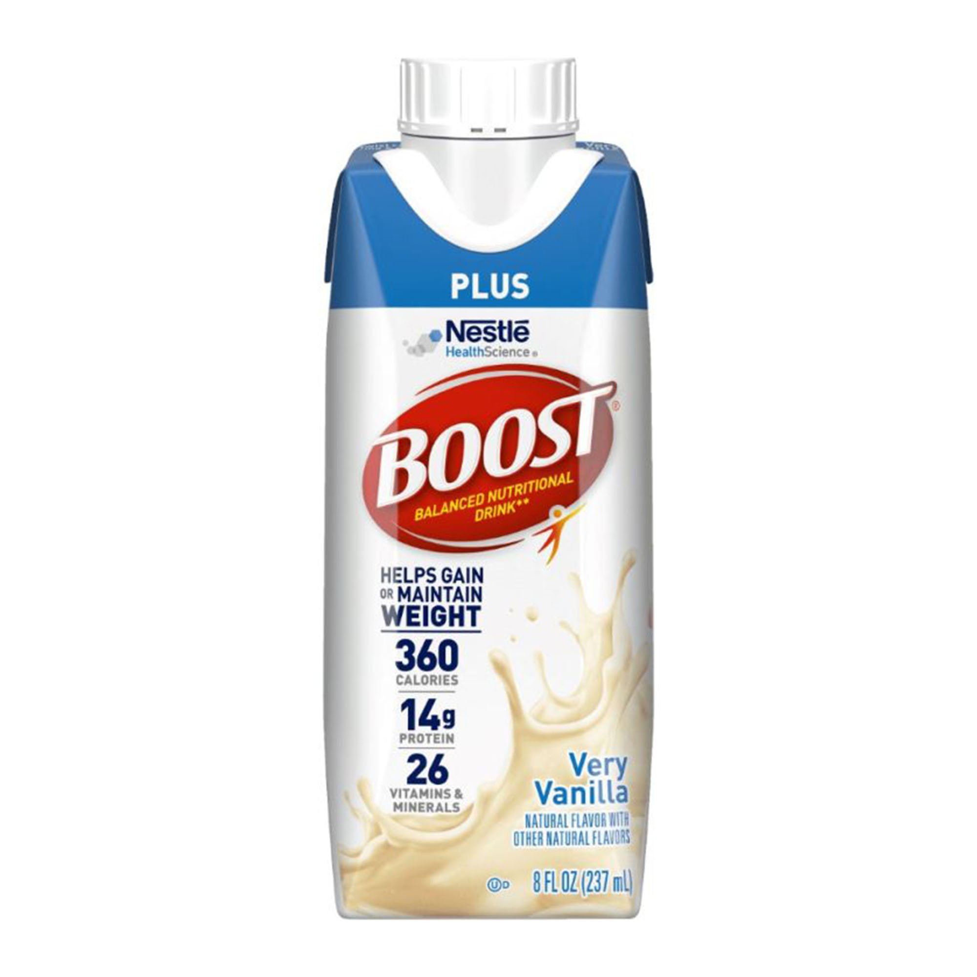 Nestle Healthcare Nutrition 00041679933367 - Boost® Plus Strawberry Balanced Nutritional Drink, 8-ounce bottle - 1/Each, 6/Pack, 24/Case