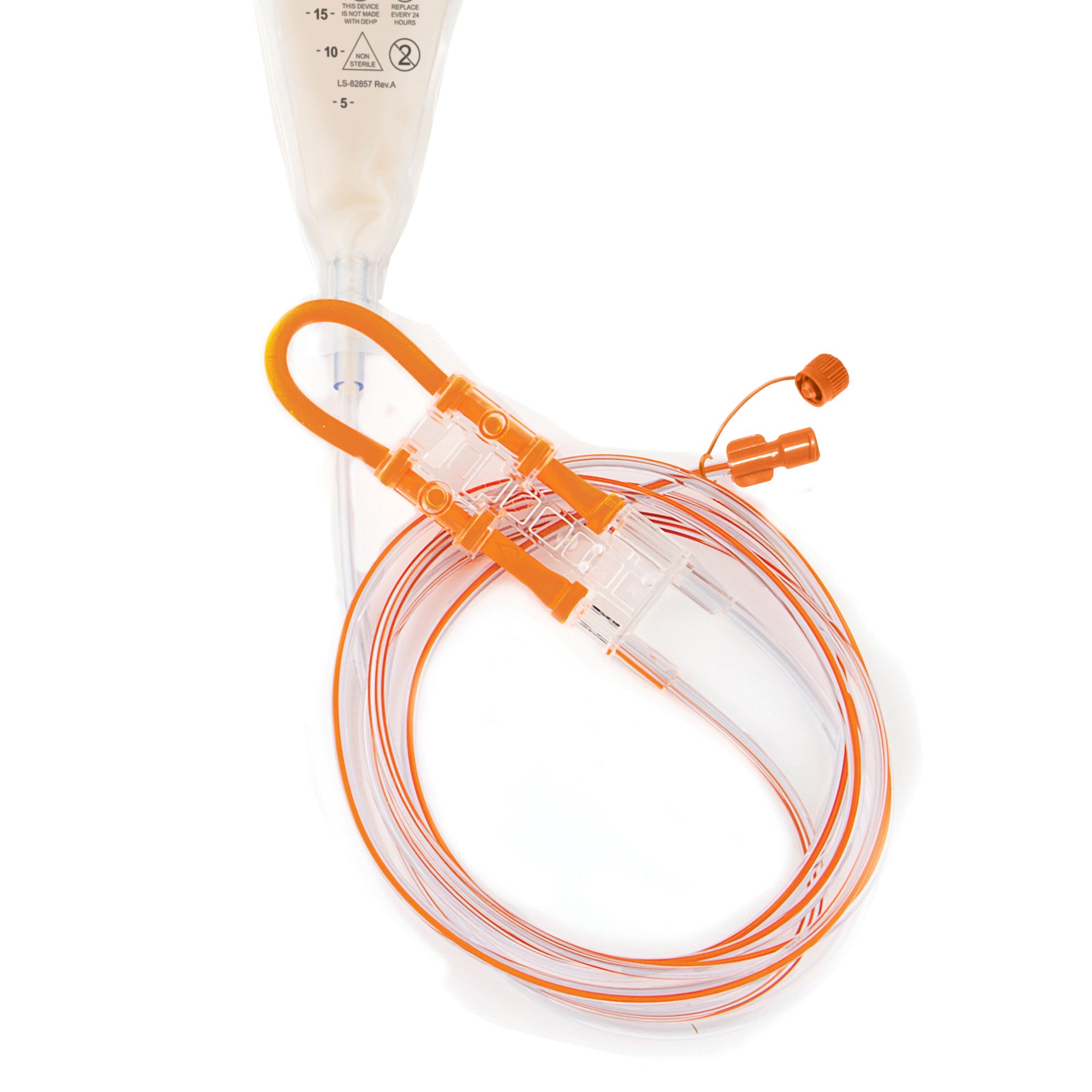 Infinity Orange Enteral Feeding Pump Bag Set with ENFit Connector INF0100-E by Zevex