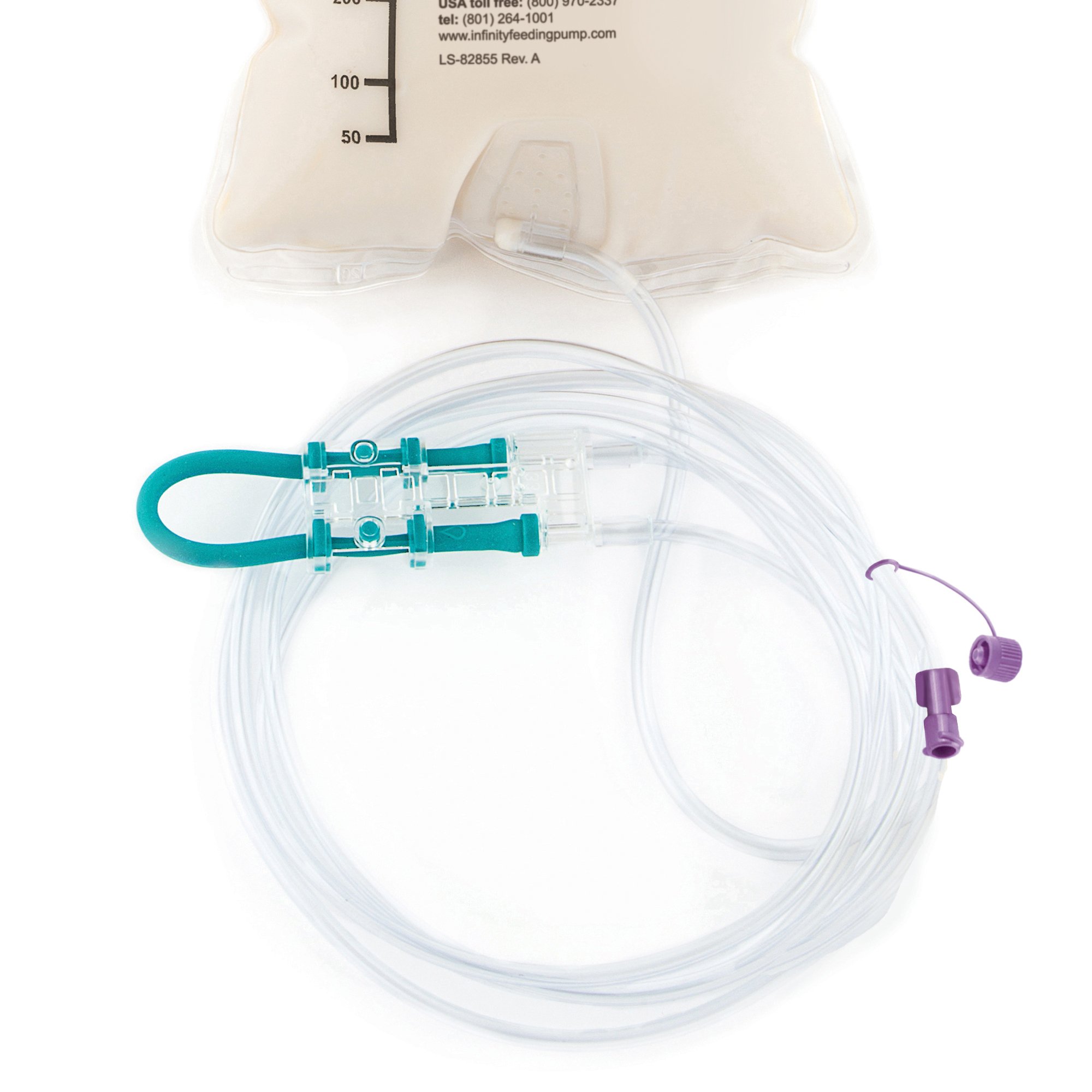 Infinity Enteral Feeding Pump Bag Set with ENFit Connector INF1200-E by Zevex