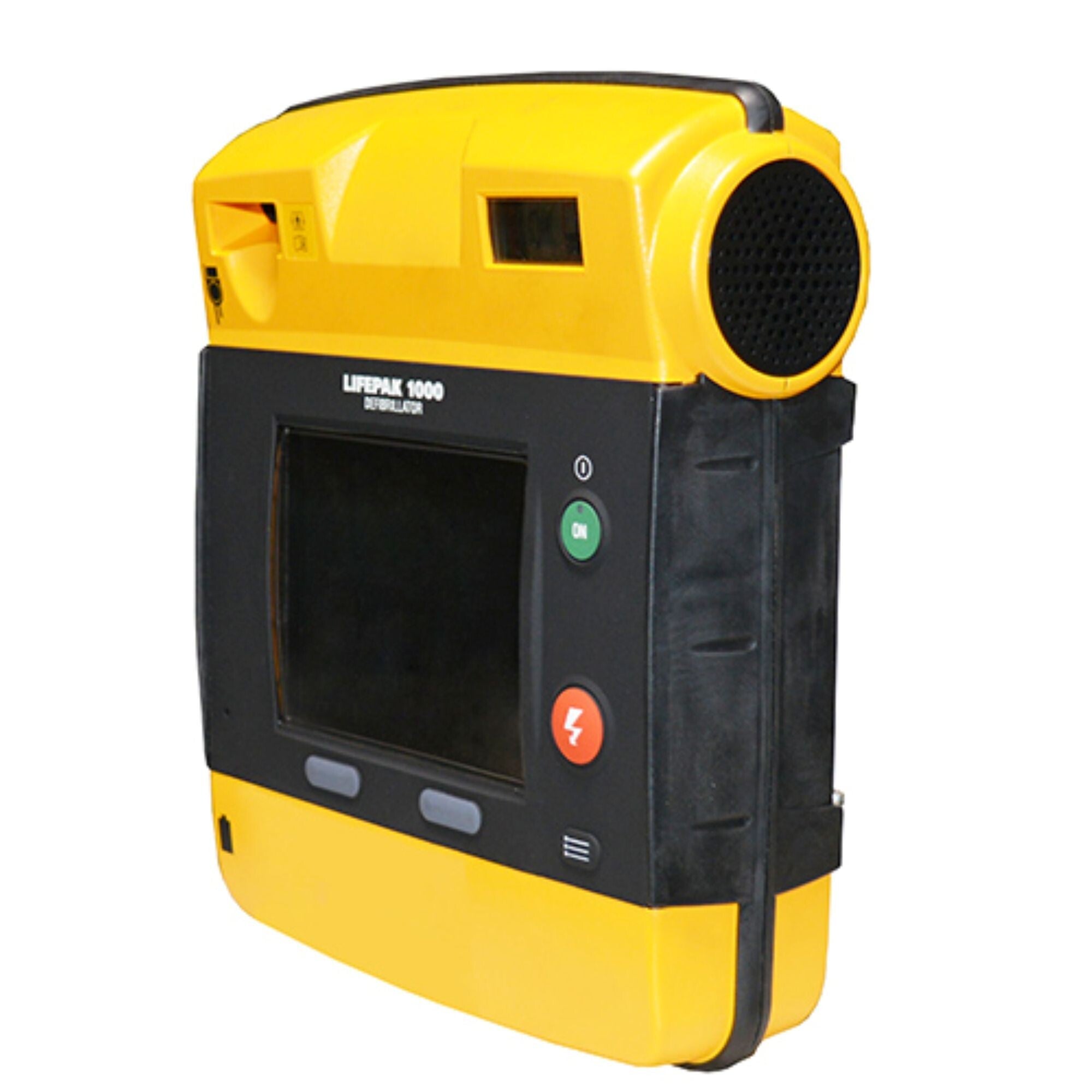 Soma Technology - AED-0007 Refurbished Defibrillator Unit Manual Operation Stryker Lifepak 1000 Electrode Pads Contact Battery Operated LCD Display