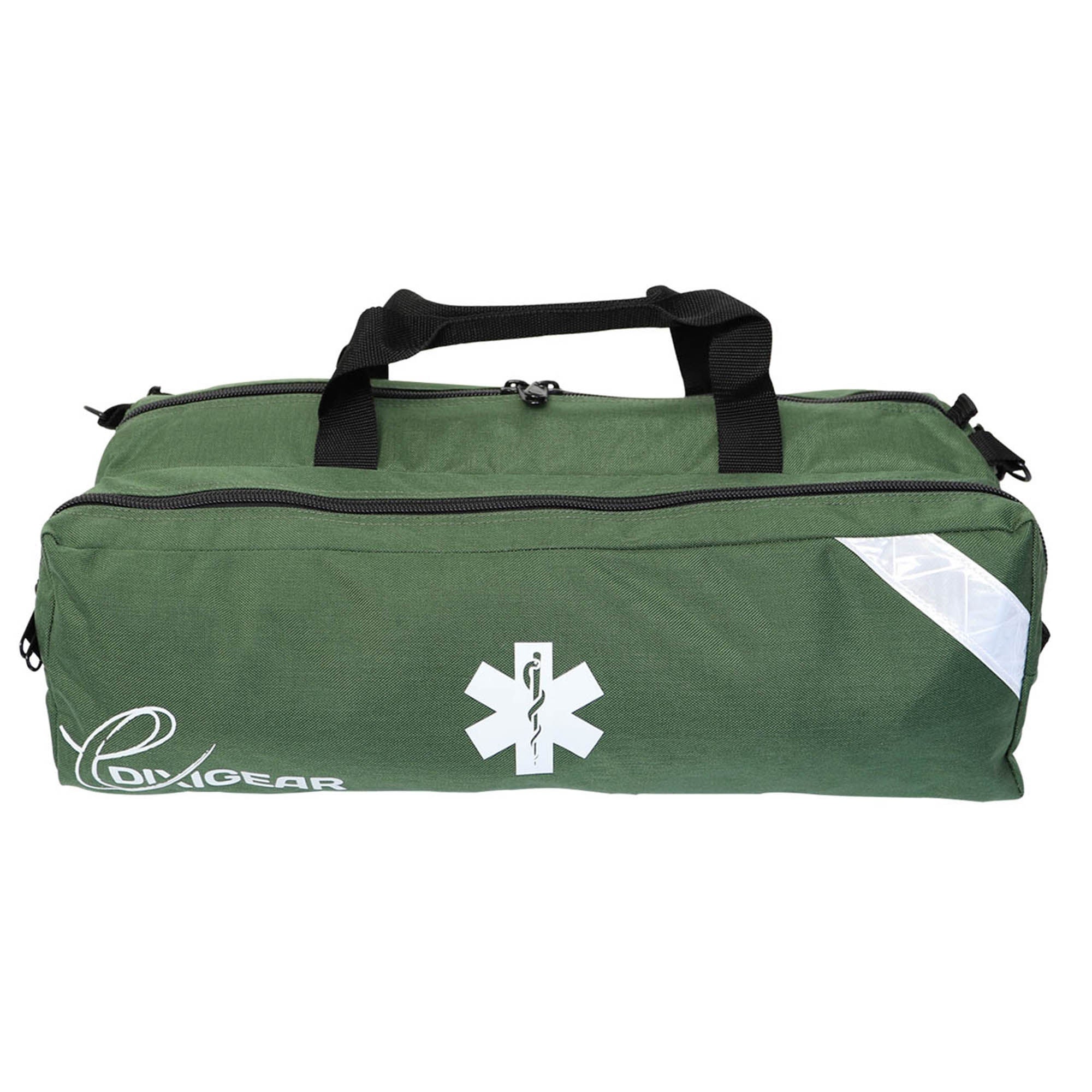 Dixie EMS - 2700307 O2 Responder Bag DixiGear Green 8-3/4 X 10 X 21-1/2 Inch