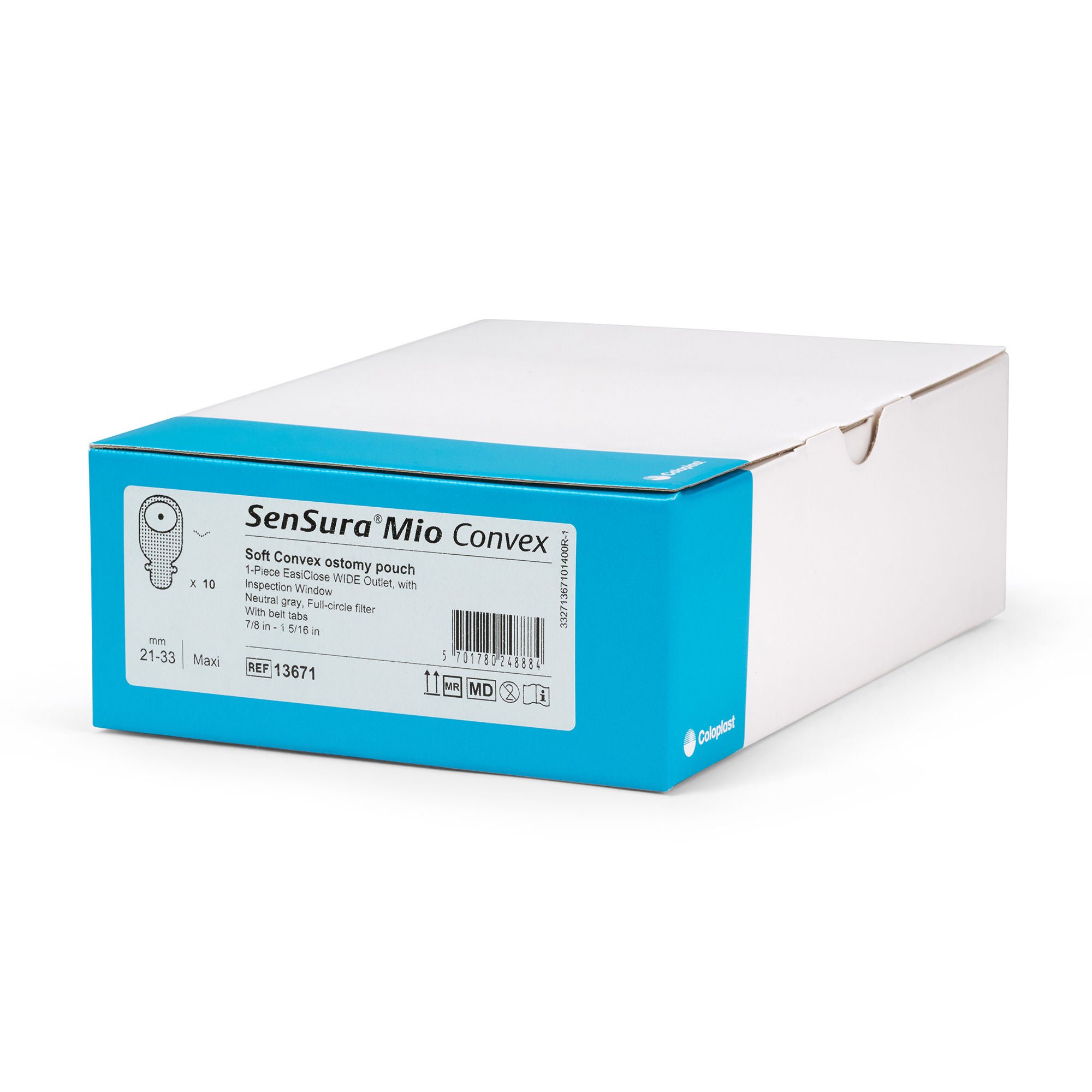 Coloplast - 13671 Ostomy Pouch SenSura® Mio One-Piece System Convex