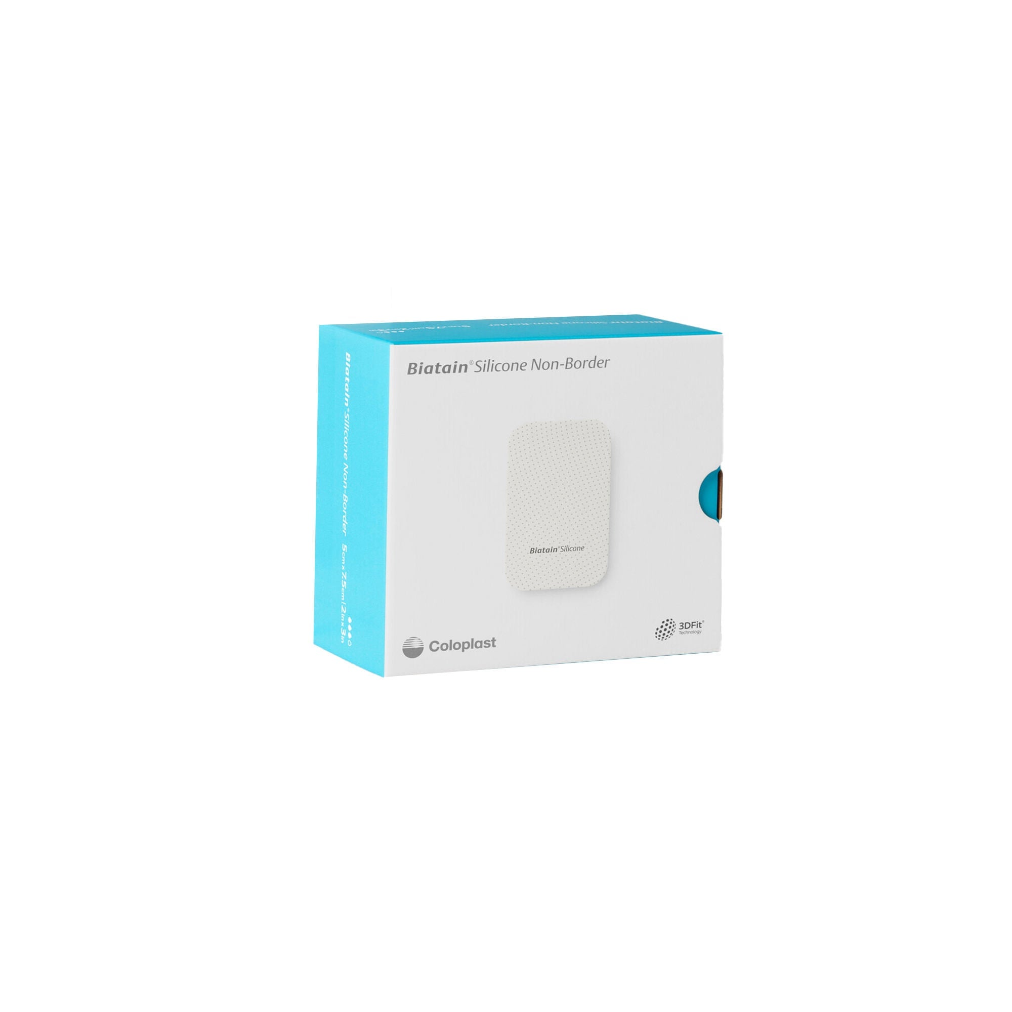 Coloplast - 39024 Foam Dressing Biatain® Silicone Non-Border 4 X 8 Inch Without Border Film Backing Silicone Face Rectangle Sterile