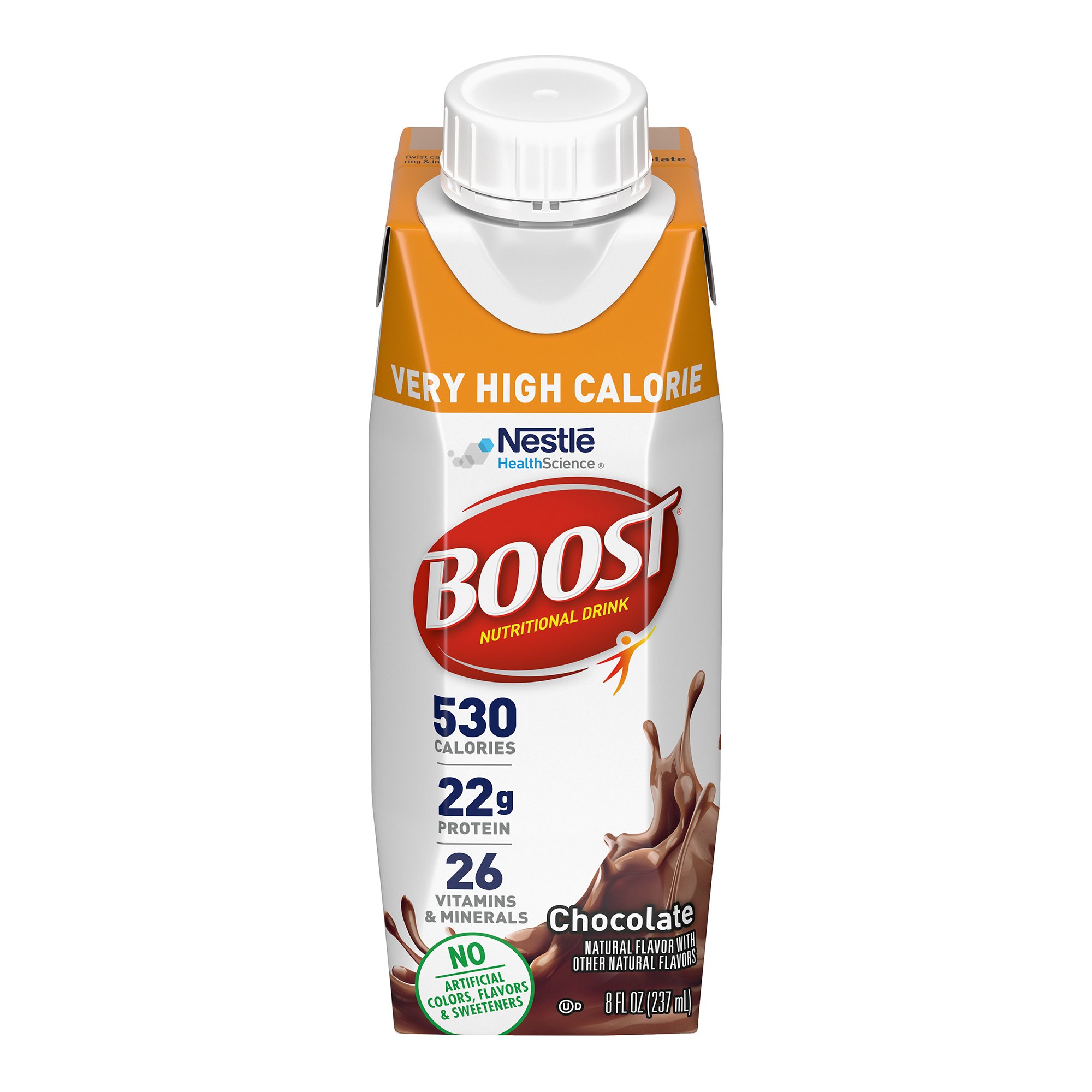 Nestle Healthcare Nutrition 00043900906584 - Boost® Very High Calorie Chocolate Nutritional Drink, 8-ounce carton - 1/Each, 24/Case