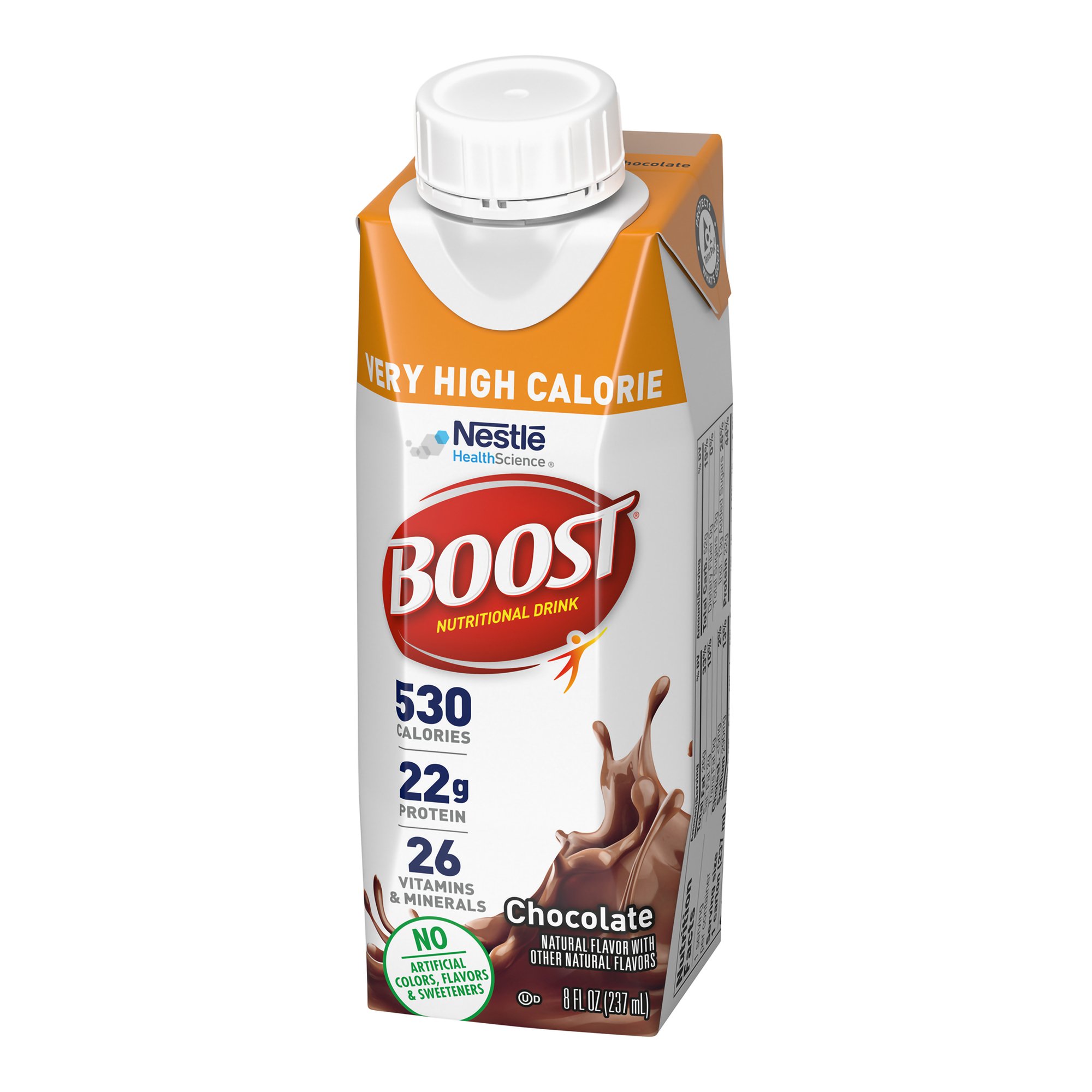 Nestle Healthcare Nutrition 00043900906584 - Boost® Very High Calorie Chocolate Nutritional Drink, 8-ounce carton - 1/Each, 24/Case