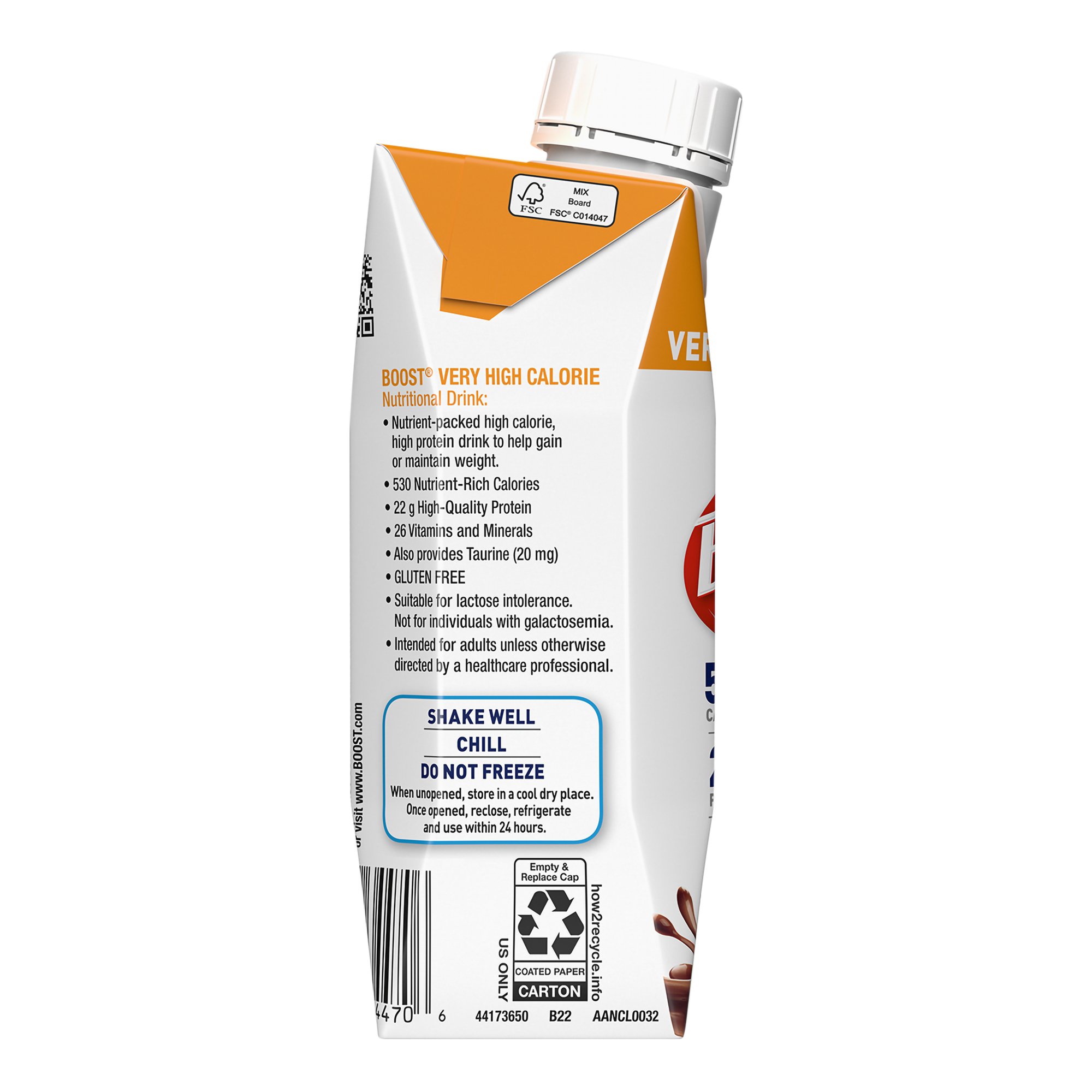 Nestle Healthcare Nutrition 00043900906584 - Boost® Very High Calorie Chocolate Nutritional Drink, 8-ounce carton - 1/Each, 24/Case