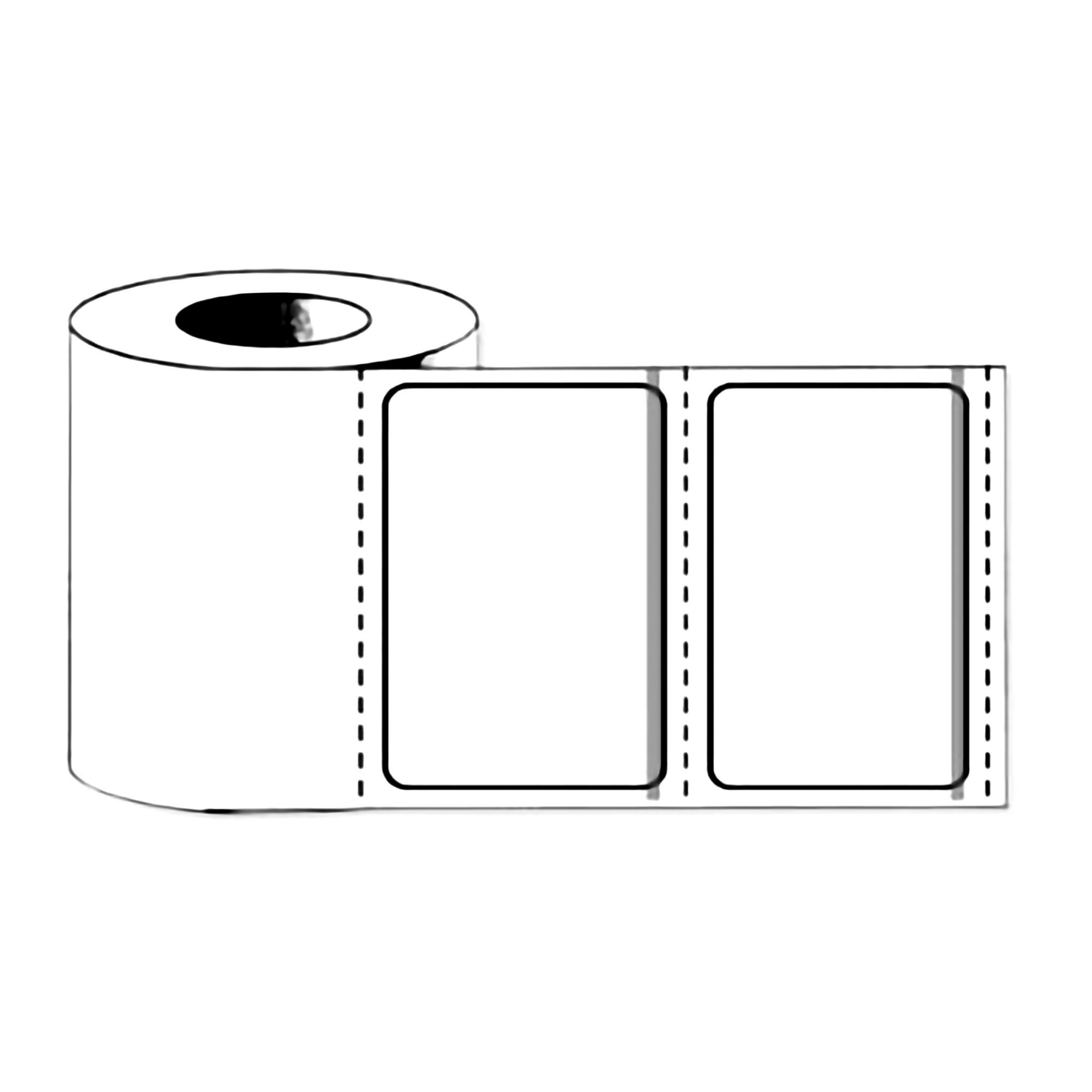 PDC Healthcare - LDQLP320 Blank Label PDC Thermal White Permanent Paper 2 X 4 Inch