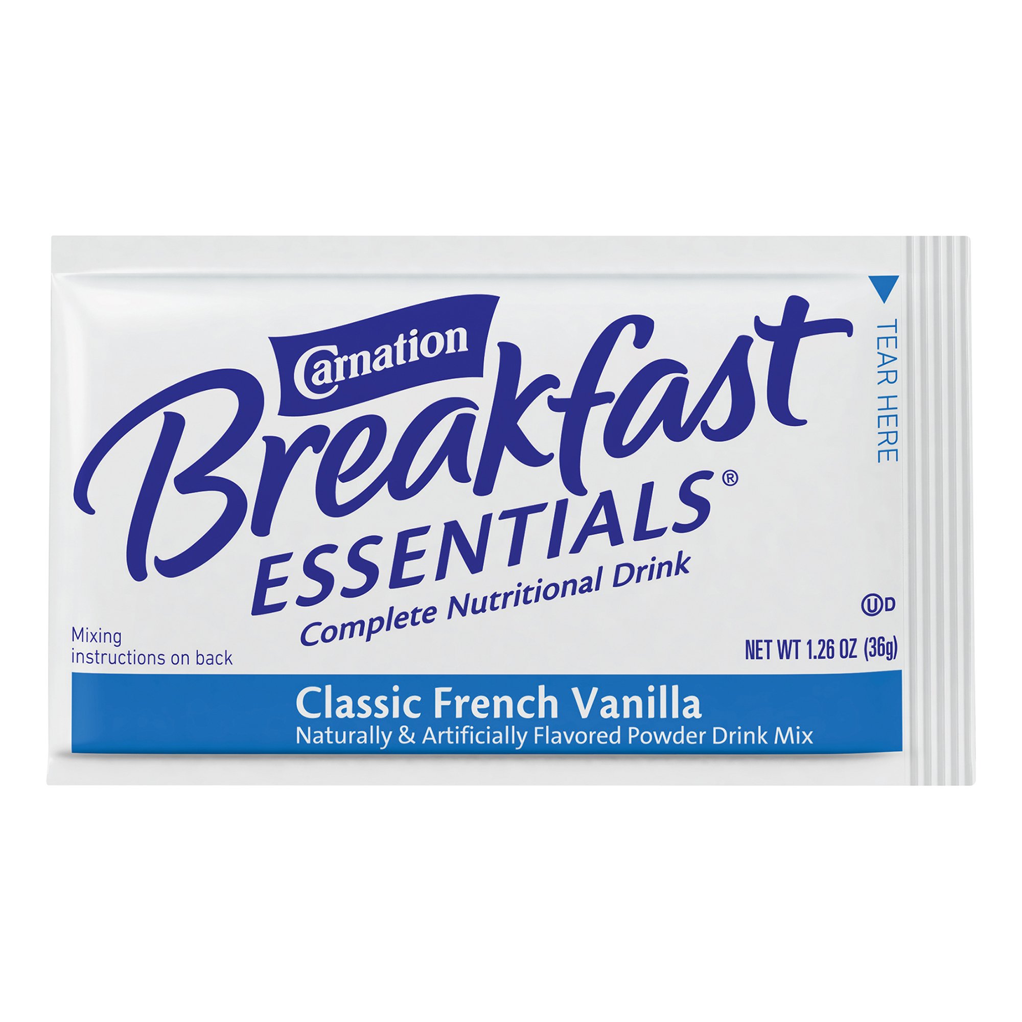 Nestle Clinical Nutritional 10050000530622 - Carnation Breakfast Essentials® Vanilla Nutritional Drink - 10/Box, 60/Case