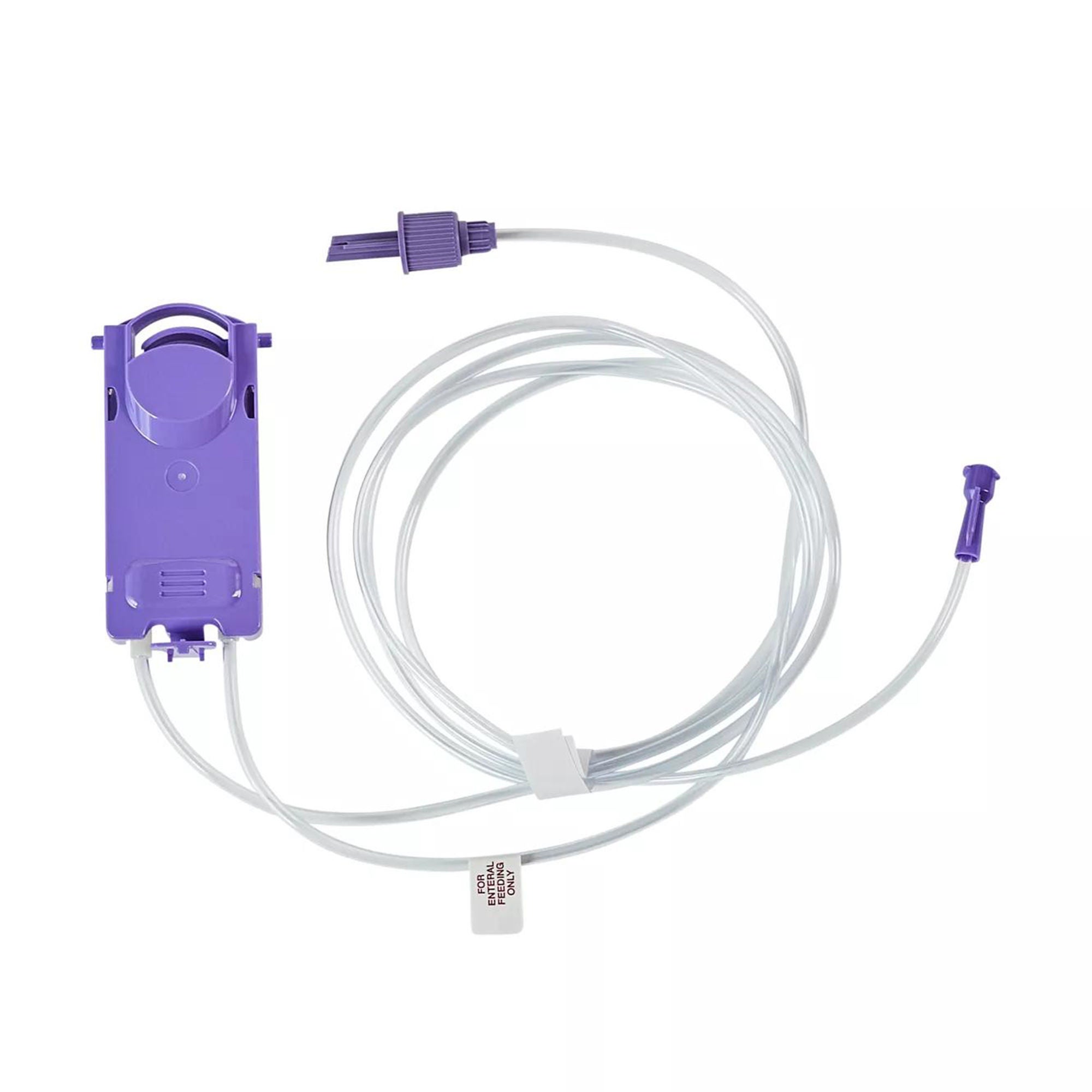 Cardinal - 77000FD Enteral Feeding Pump Safety Screw Spike Set with ENFit™ Adapter Kangaroo™ Connect ENPlus PVC NonSterile