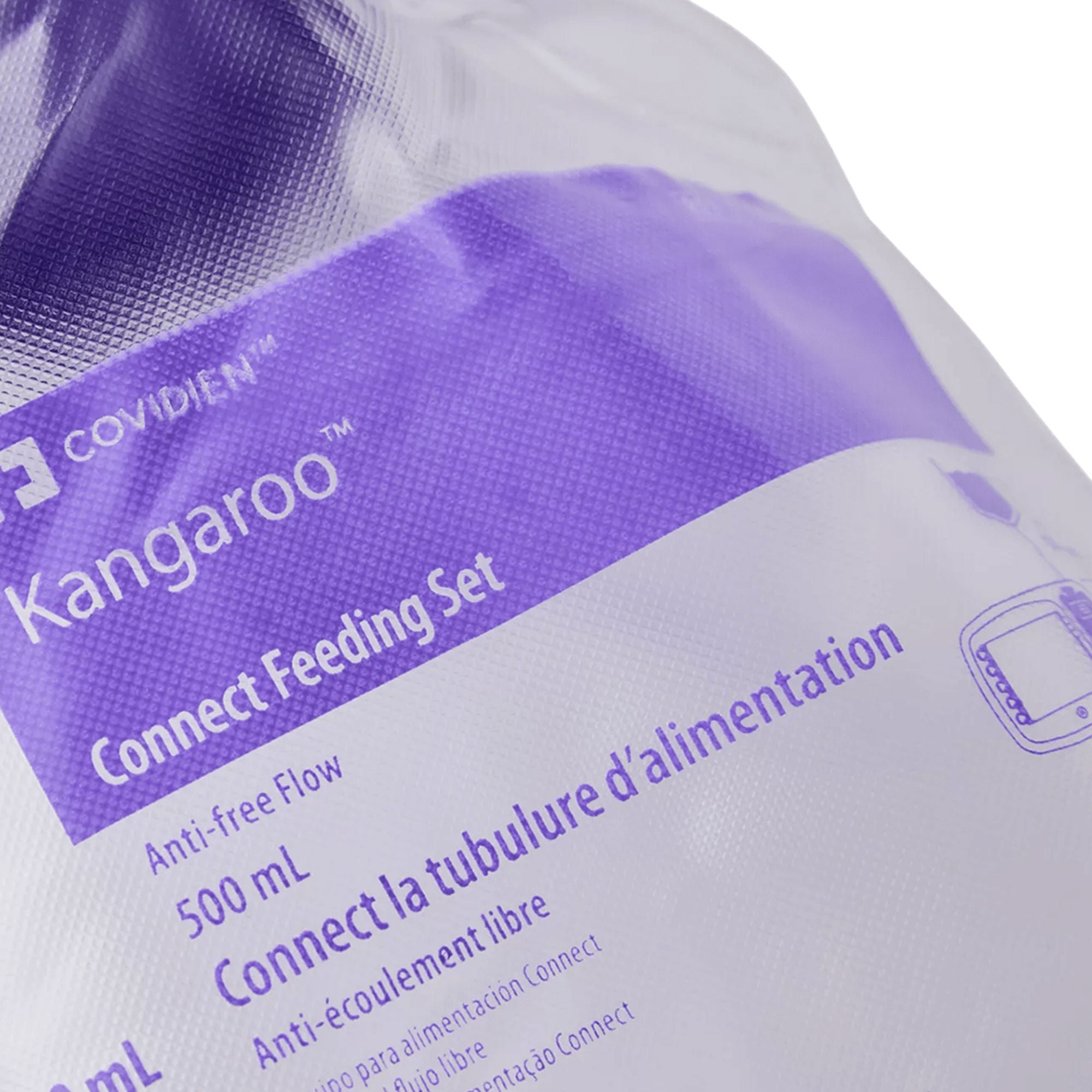 Cardinal - 77000FD Enteral Feeding Pump Safety Screw Spike Set with ENFit™ Adapter Kangaroo™ Connect ENPlus PVC NonSterile