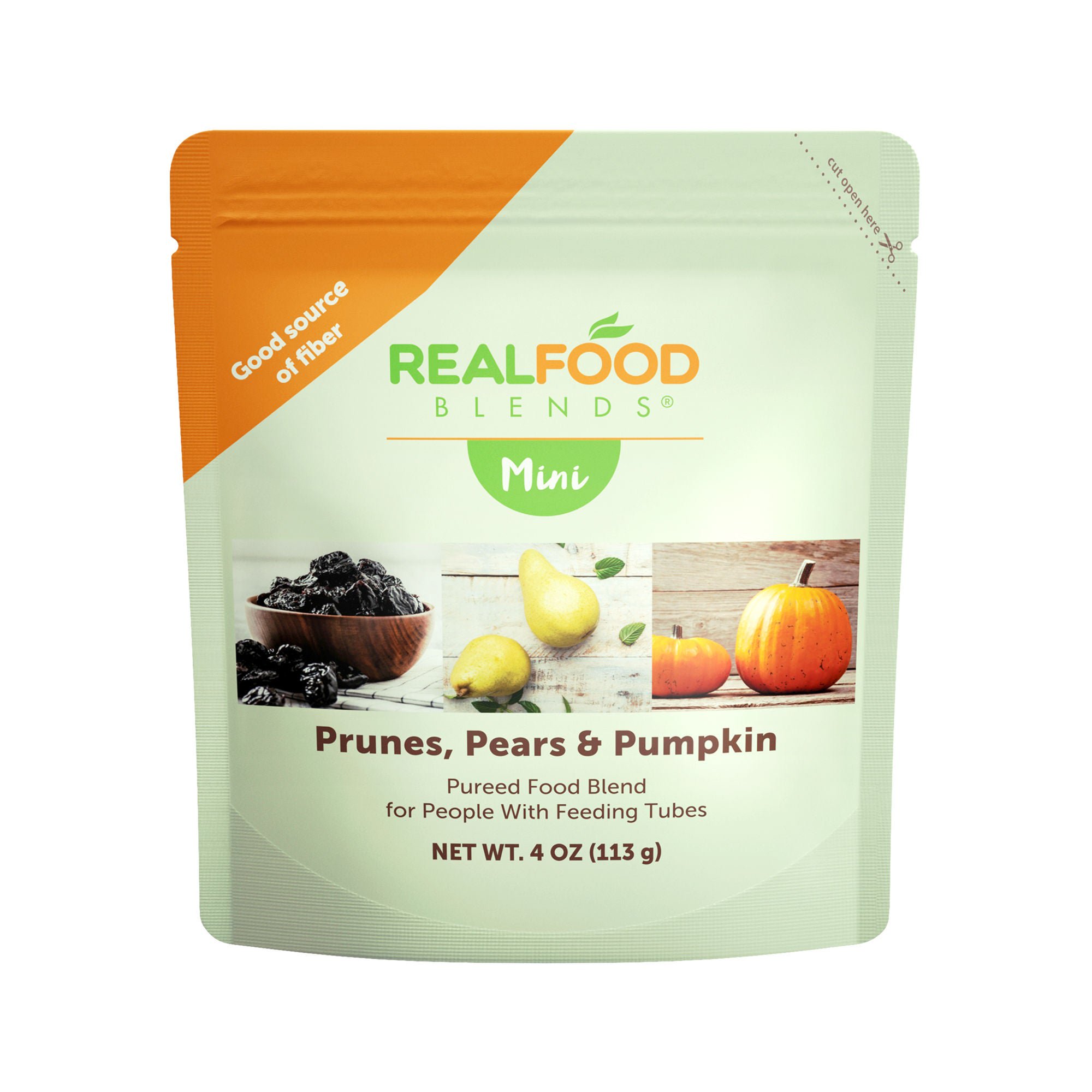 Nutritionals Medicinals - 182829 Tube Feeding Formula Real Food Blends® Mini Prunes / Pears / Pumpkin Flavor Liquid 4 oz. Pouch