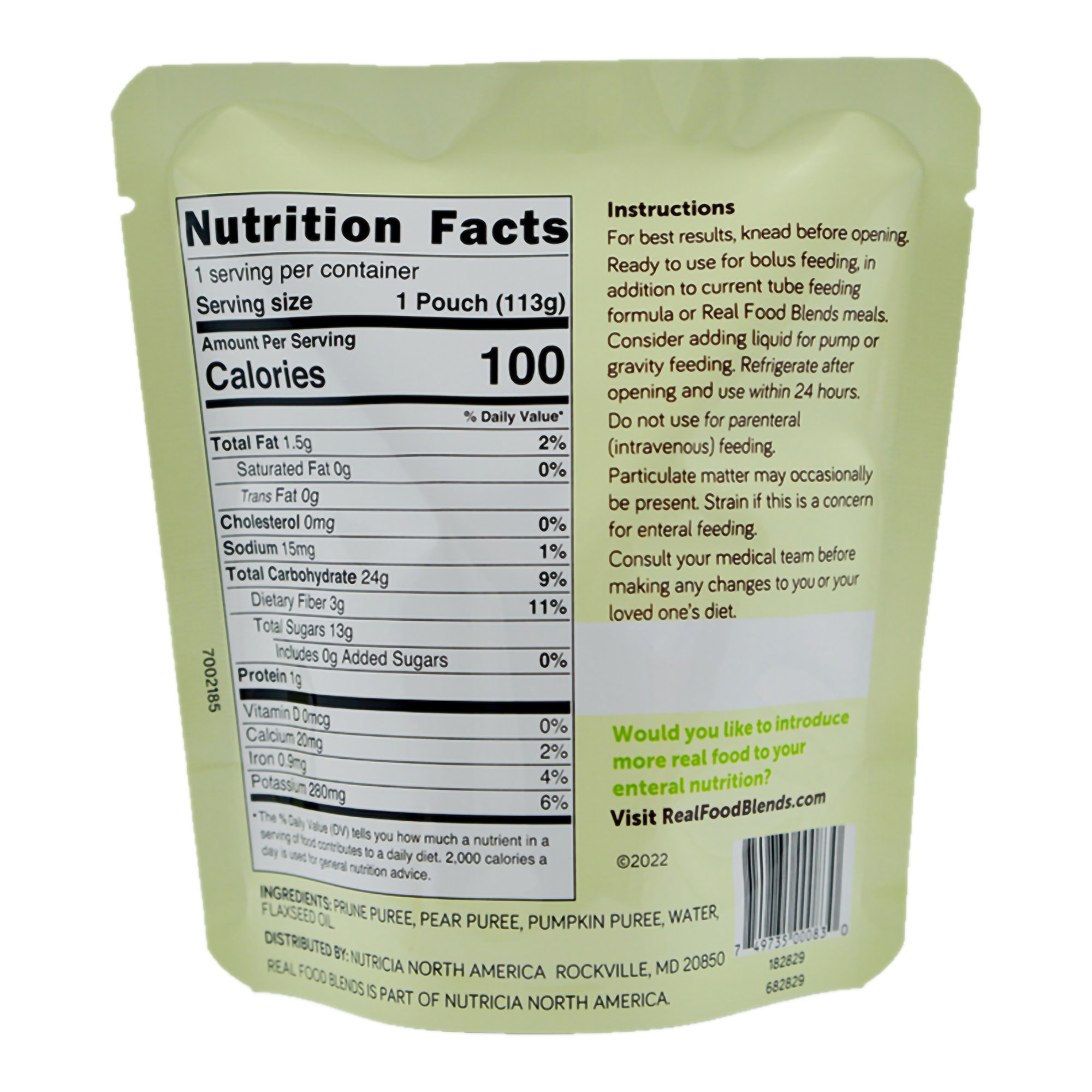 Real Food Blends Mini Tube Feeding Formula 182829 by Nutritionals Medicinals
