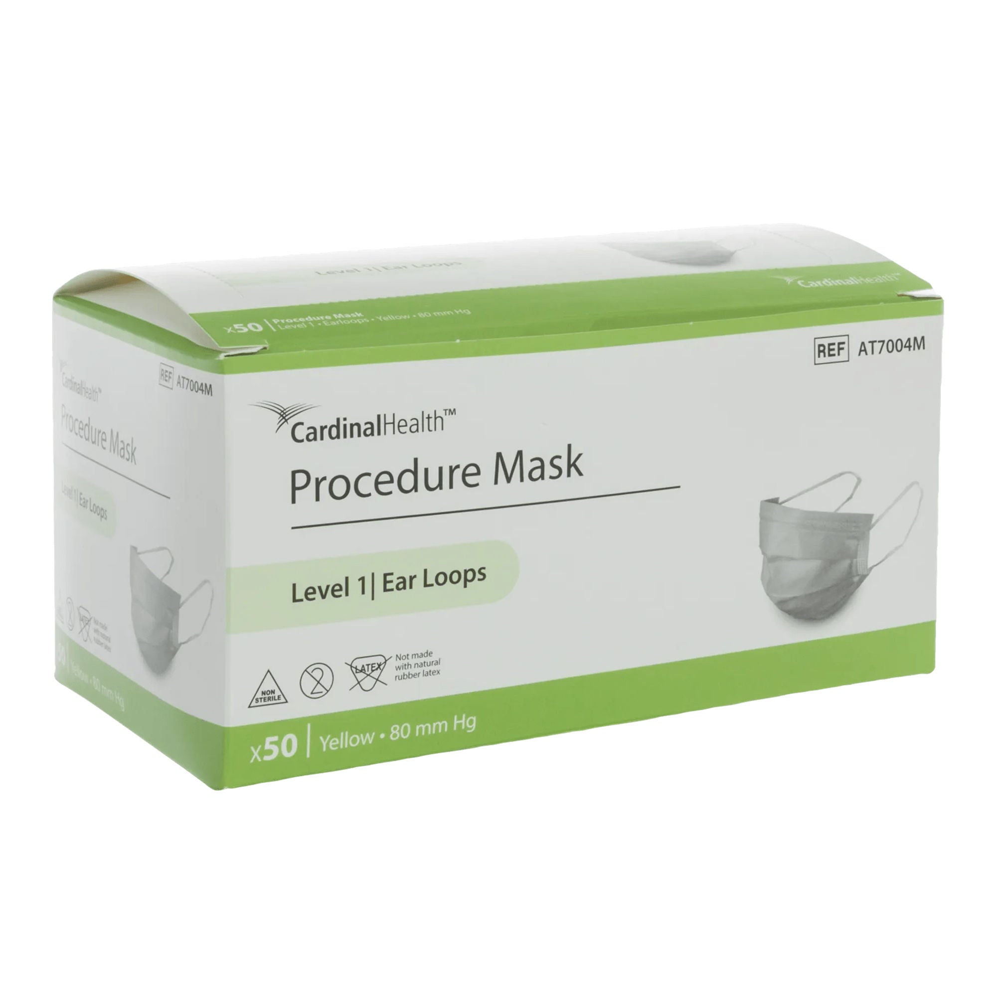 Cardinal - AT7004M Procedure Mask Cardinal Health™ ASTM Level 1 Earloops One Size Fits Most