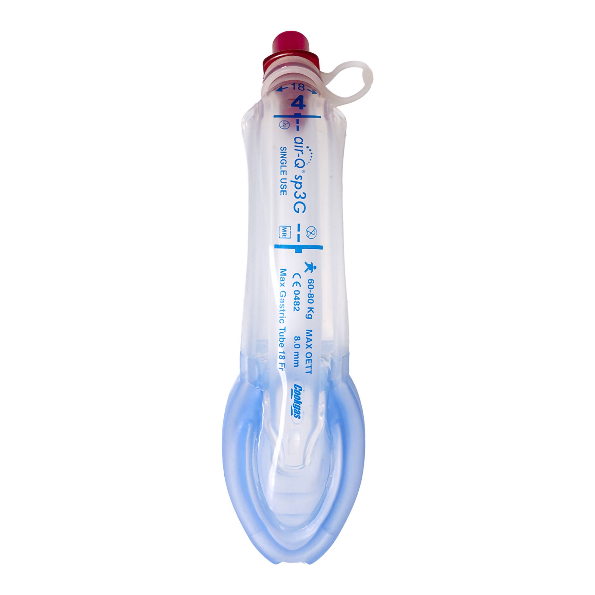 Sun Med - 60405 Curved Laryngeal Mask Air-Q® sp3G Size 4 Silicone Single Patient Use Sterile