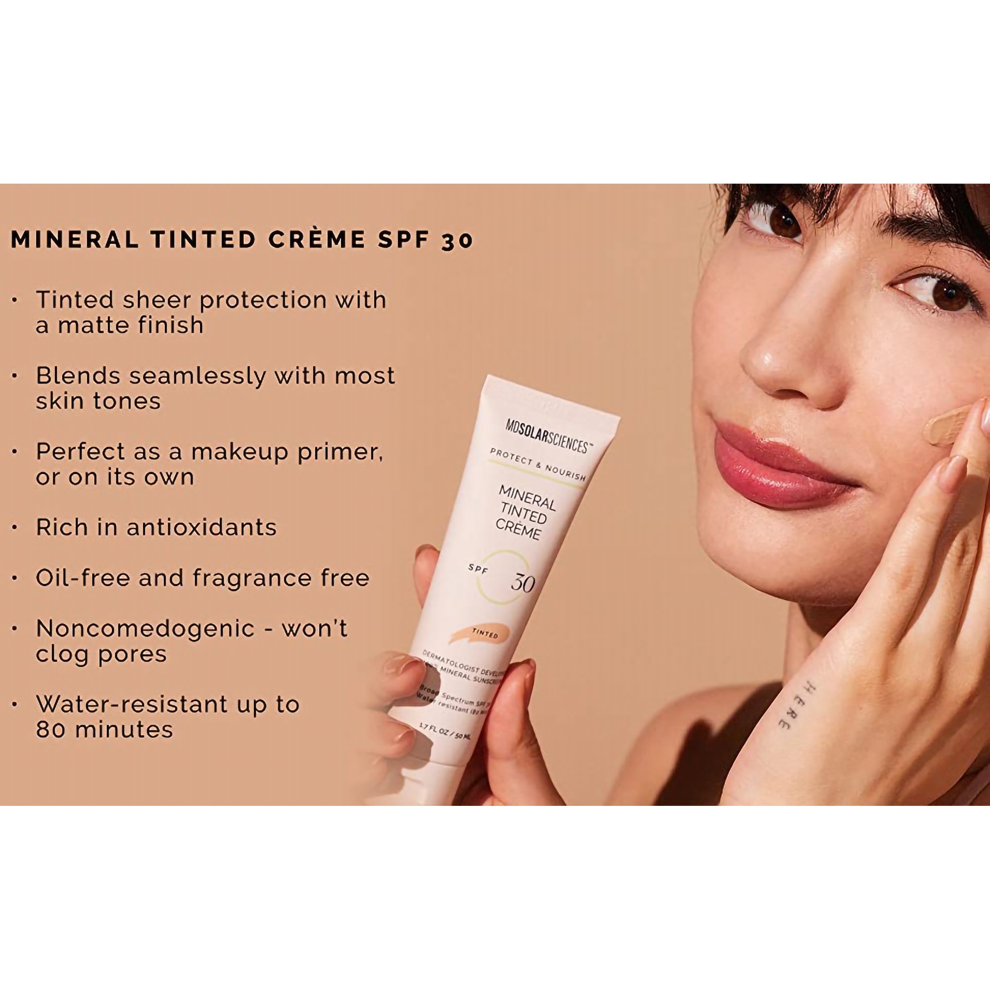 MDSolarSciences 137003 - MDSolarSciences® Mineral Tinted Crème Sunscreen - 1/Each, 3/Pack, 24/Case