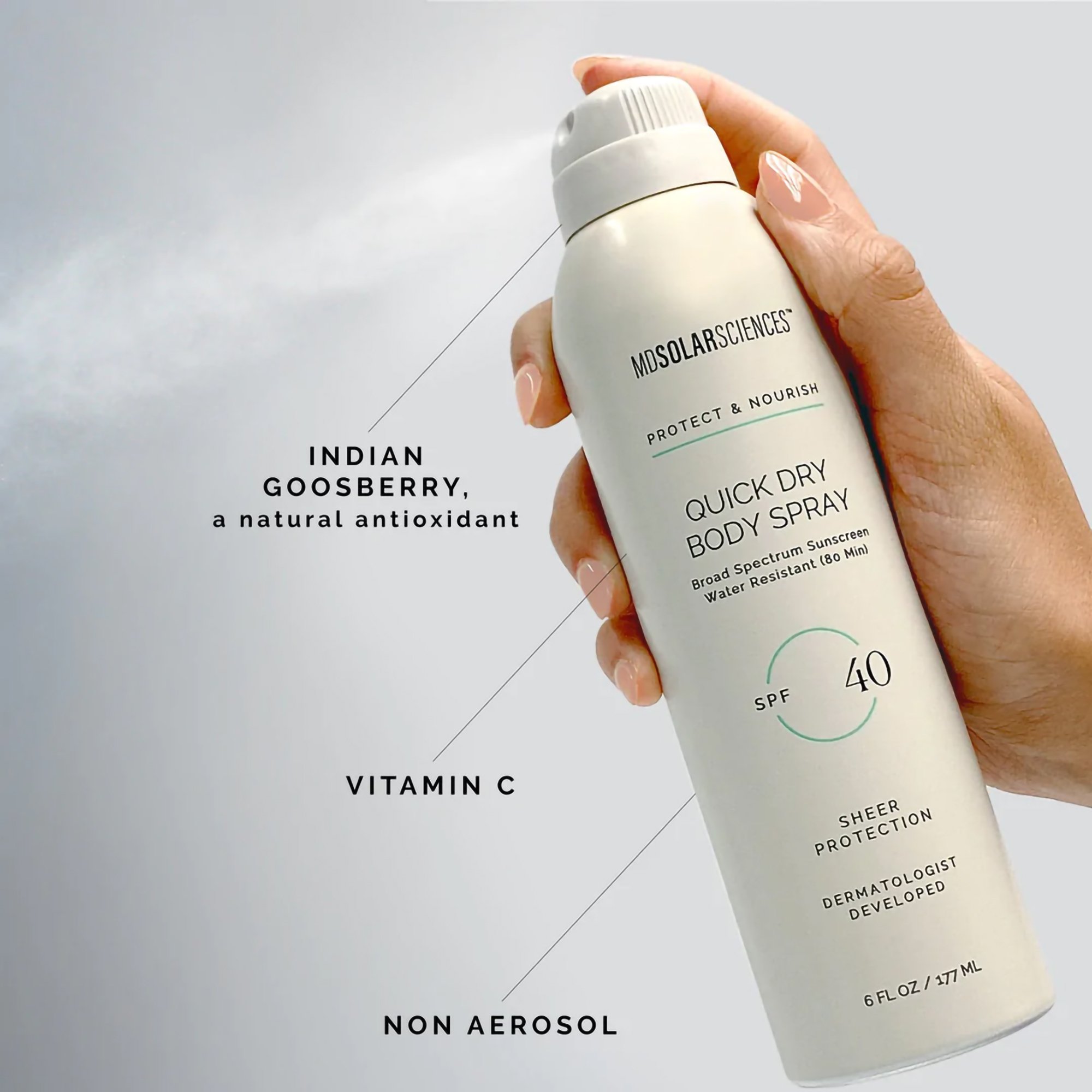 MDSolarSciences 163001 - MDSolarSciences® Quick Dry Body Spray Sunscreen - 1/Each, 6/Pack, 24/Case