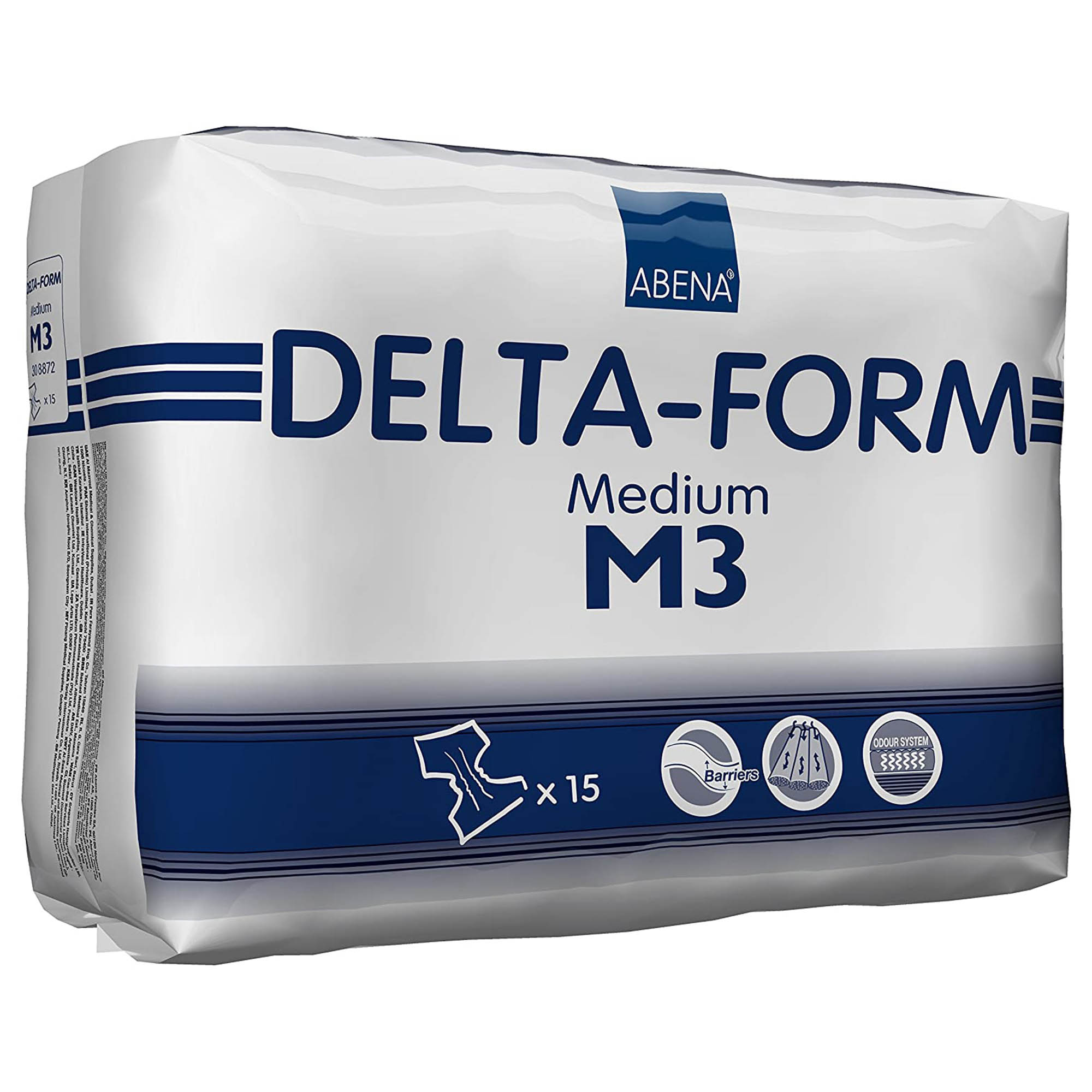 Abena North America - 308872 Incontinence Brief Abena® Delta-Form Adult Medium Unisex Disposable Heavy Absorbency