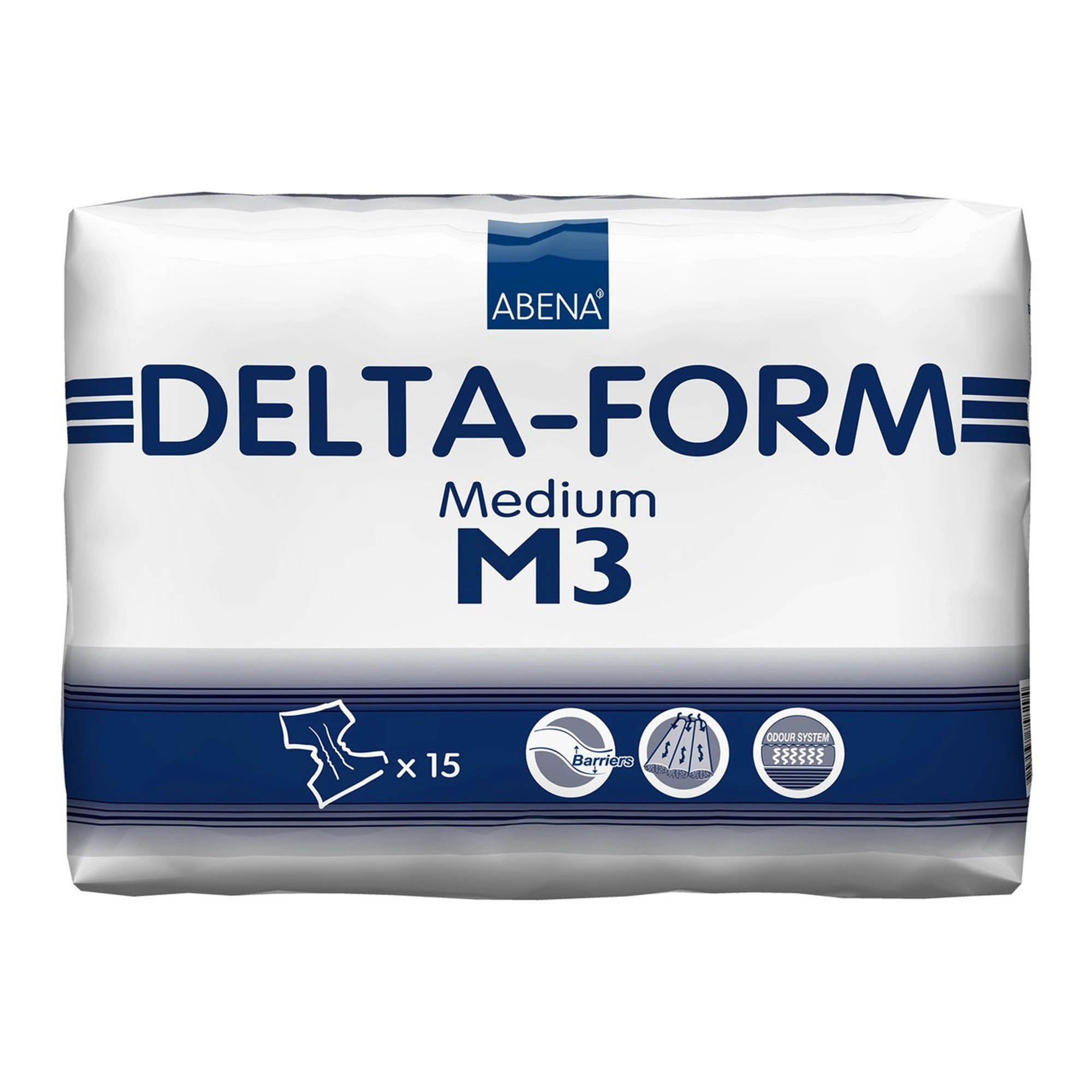 Abena North America - 308872 Incontinence Brief Abena® Delta-Form Adult Medium Unisex Disposable Heavy Absorbency