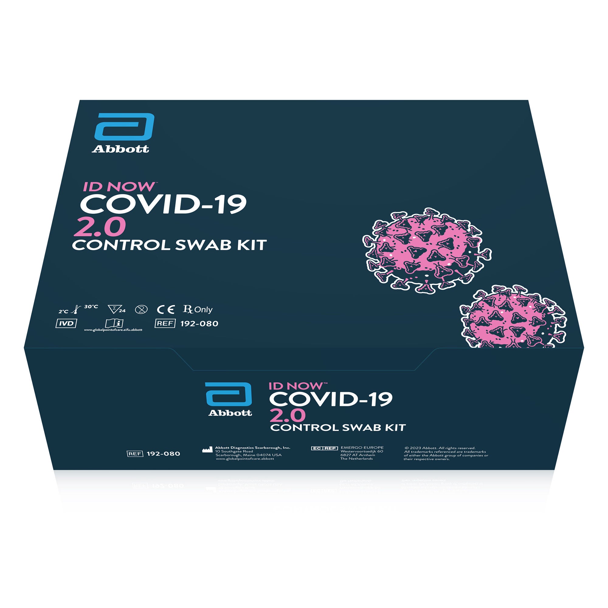 Abbott Rapid Dx North America LLC - 192080 Molecular Diagnostic Control Set ID NOW™ COVID-19 2.0 Positive Level / Negative Level 24 Swabs