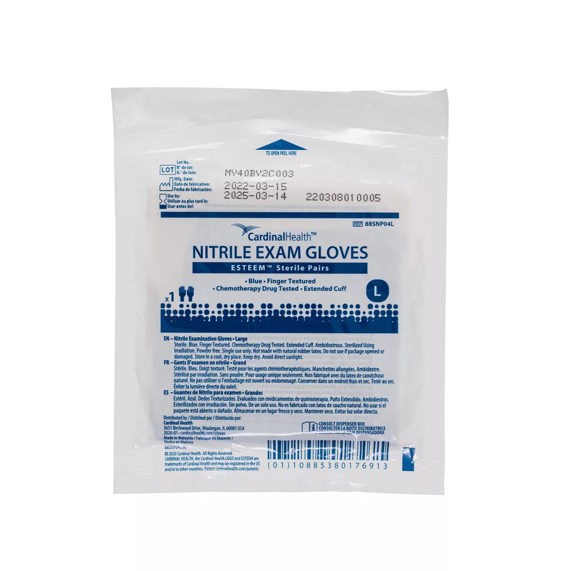 ESTEEM Exam Glove 88SNP04L by Cardinal