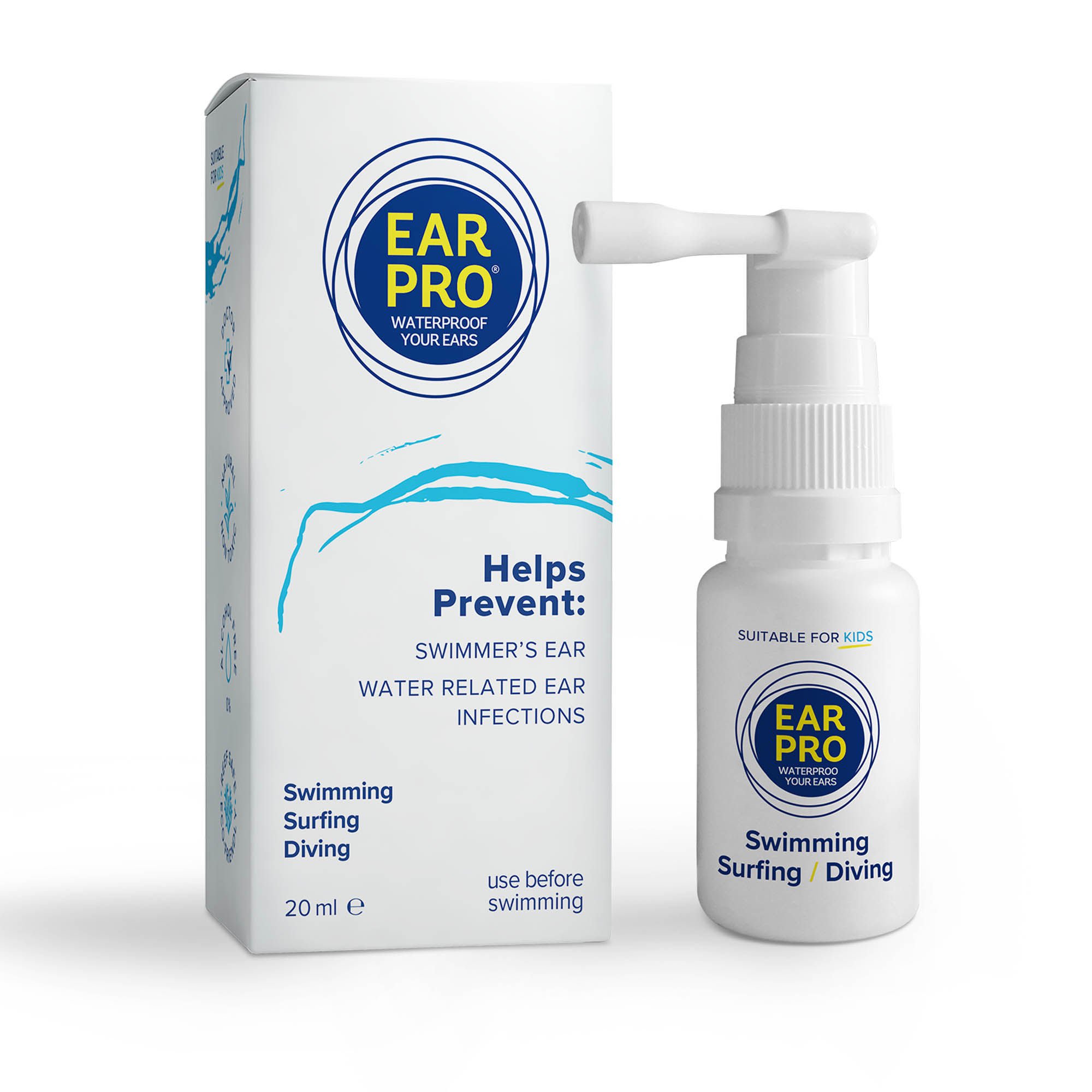 LiquidPro US - 332031 Ear Pro Water-Repellant Ear Spray - for Swimming