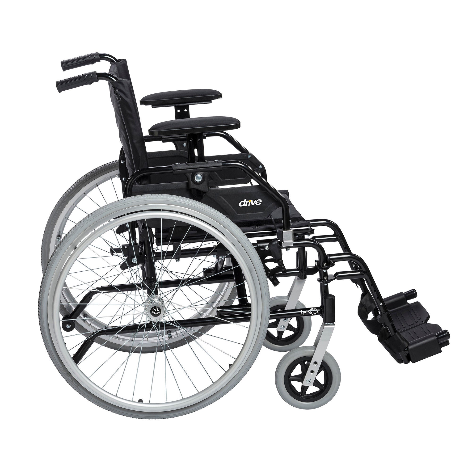 Drive DeVilbiss Healthcare - K516FBADDA-SF drive™ Lynx Lightweight Wheelchair, 16 Inch Seat Width