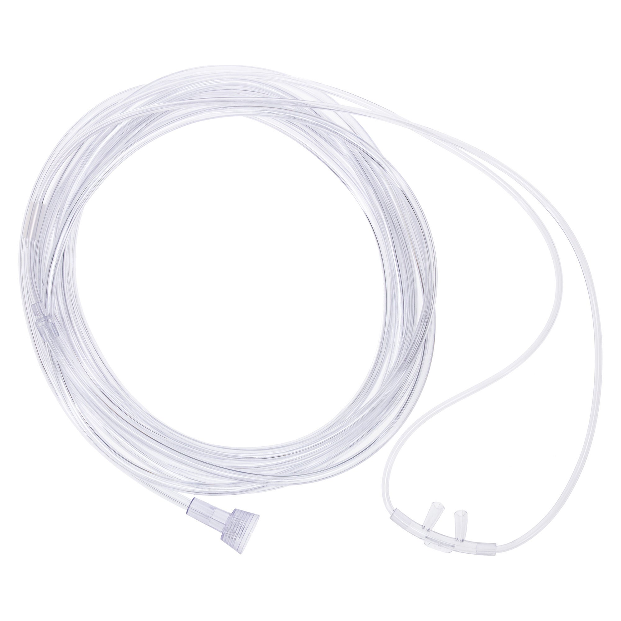 Sun Med - 001322U Nasal Cannula with Ear Cushion AirLife® U-Connect-It® Adult Flared Prongs 21 Foot Tubing Low Flow Rate