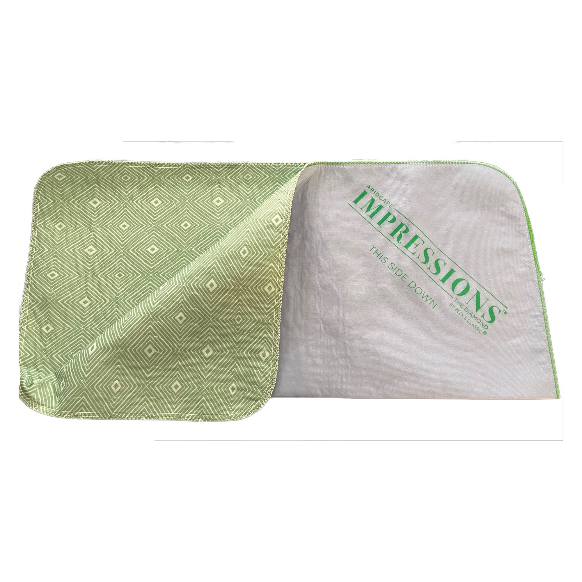 Beck's Classic - DIA7136 Reusable Underpad Impressions™ by Beck's Classic® 34 X 36 Inch Moderate Absorbency