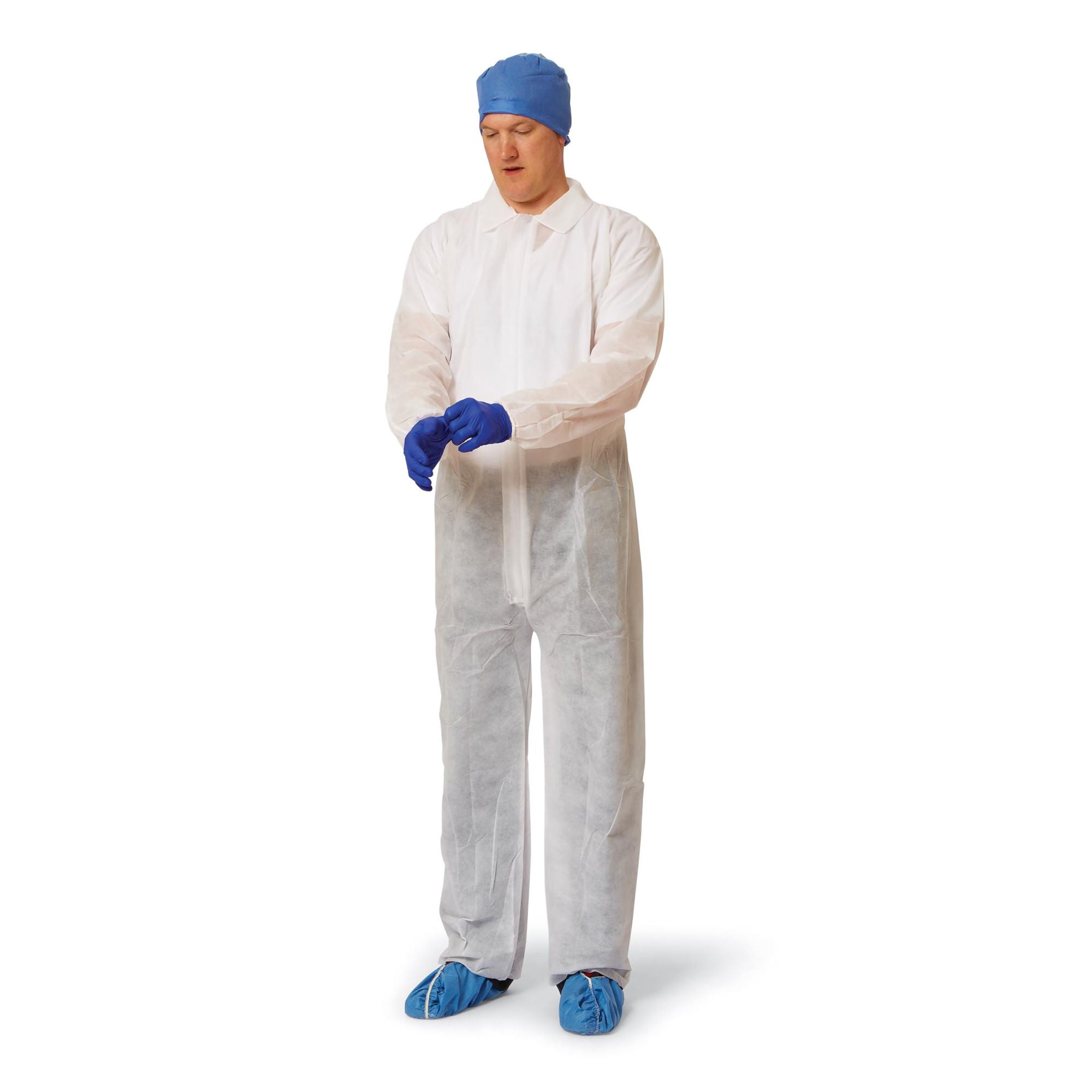 Medline - NONCV150XXXXL Coverall 4X-Large White Disposable NonSterile