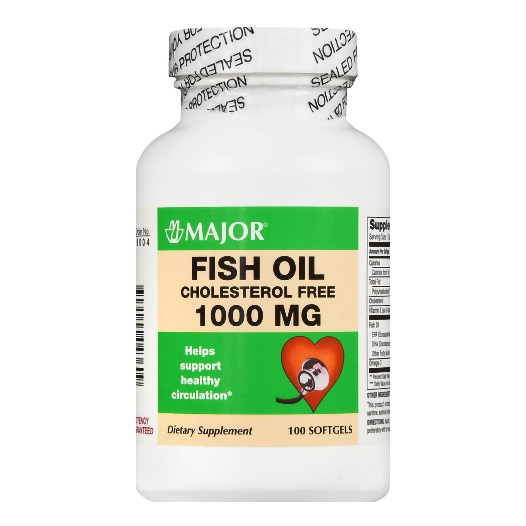 Major Pharmaceuticals - 00904723860 Major® Fish Oil Omega 3 Supplement