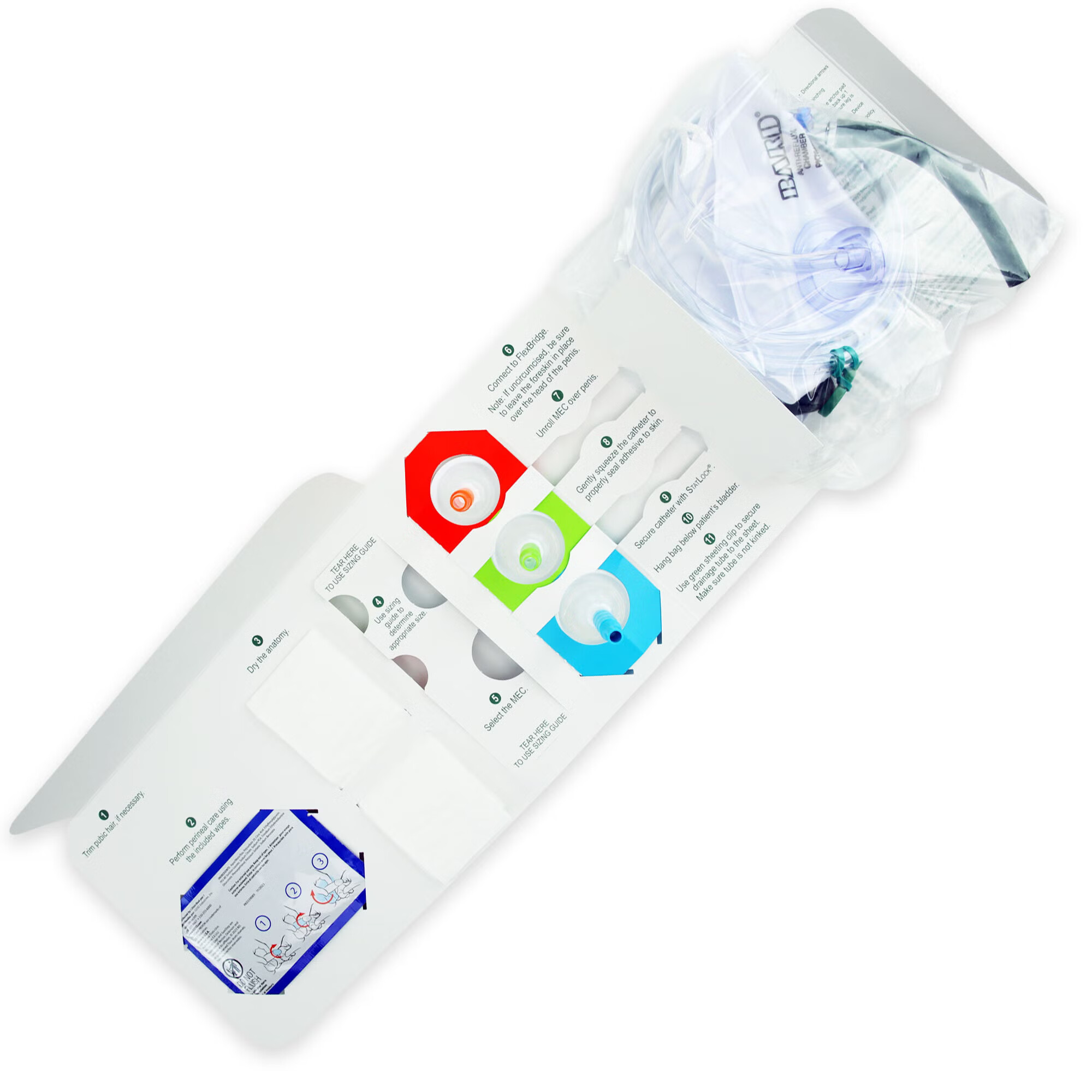 Bard - MECRR030 Male External Replacement Catheter Surestep™ Silicone Small