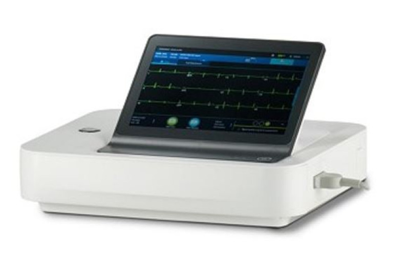 GE Healthcare - 2109091-001-01069609 Electrocardiograph GE MAC 7 AC Power Touch Screen Display Resting