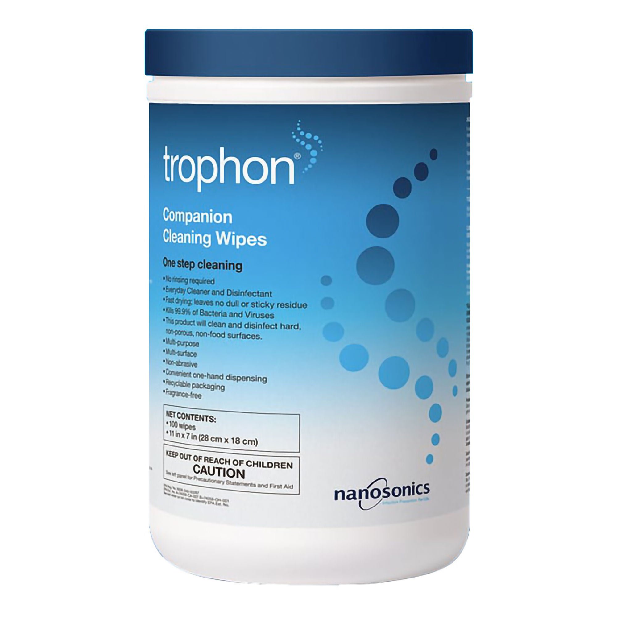 Nanosonics Inc - N00112-US Cleaning Wipe trophon® 100 Count For trophon®2 Ultrasound Probe