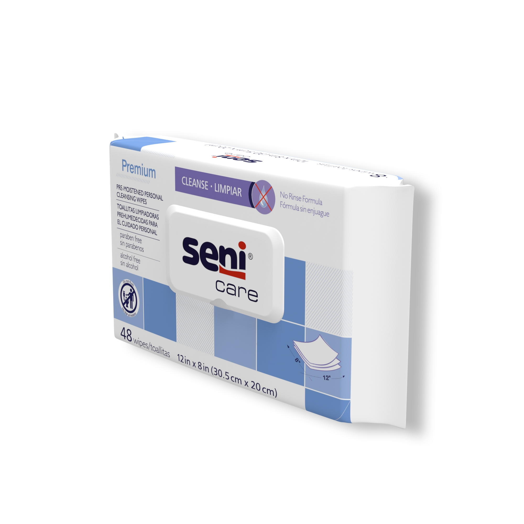 TZMO USA Inc S-WR48-C11 - Seni® Care Premium Personal Cleansing Wipes - 48/Pack, 576/Case