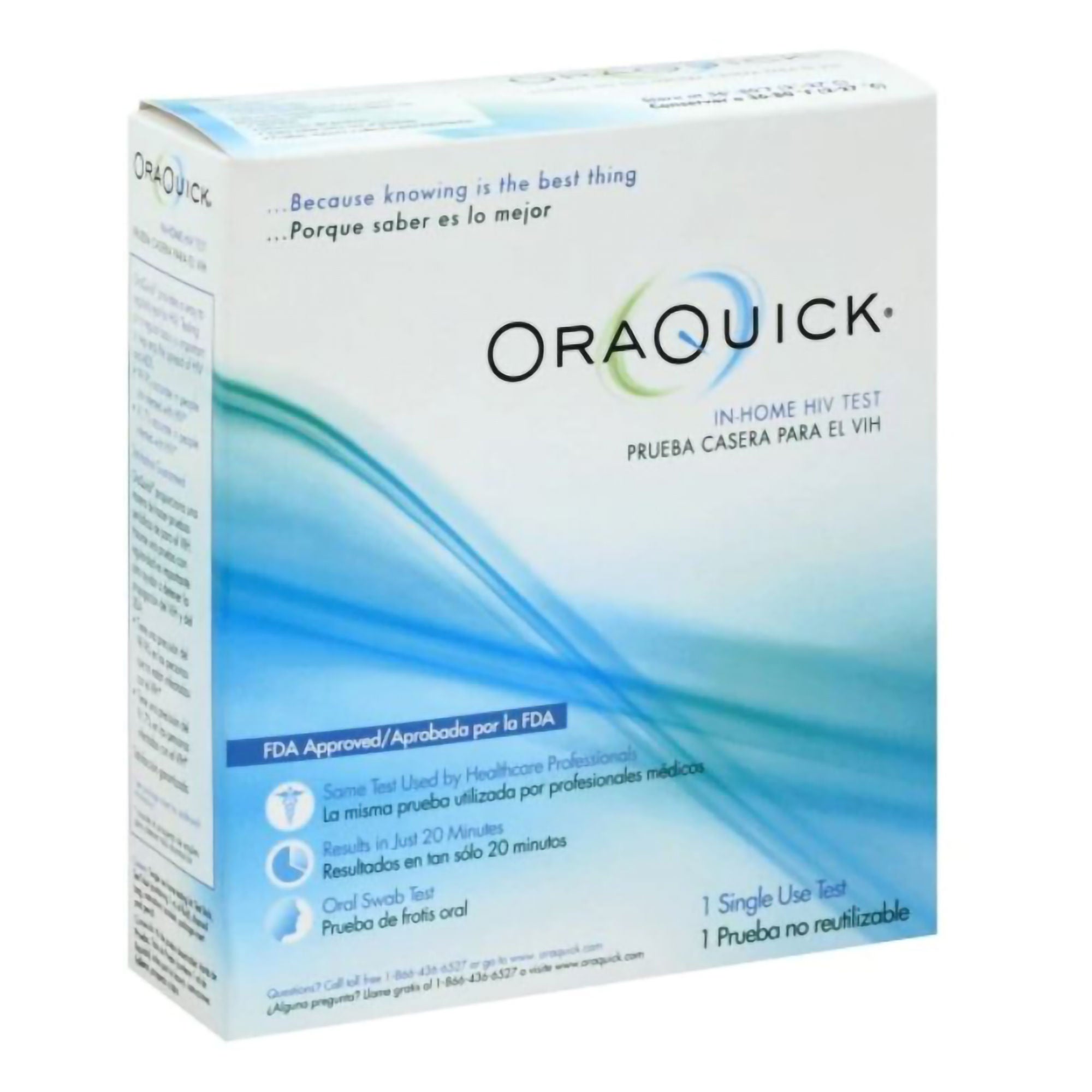 Orasure Technologies - 1001-0340 Sexual Health Test Kit OraQuick® In-Home HIV HIV Detection 1 Test CLIA Waived