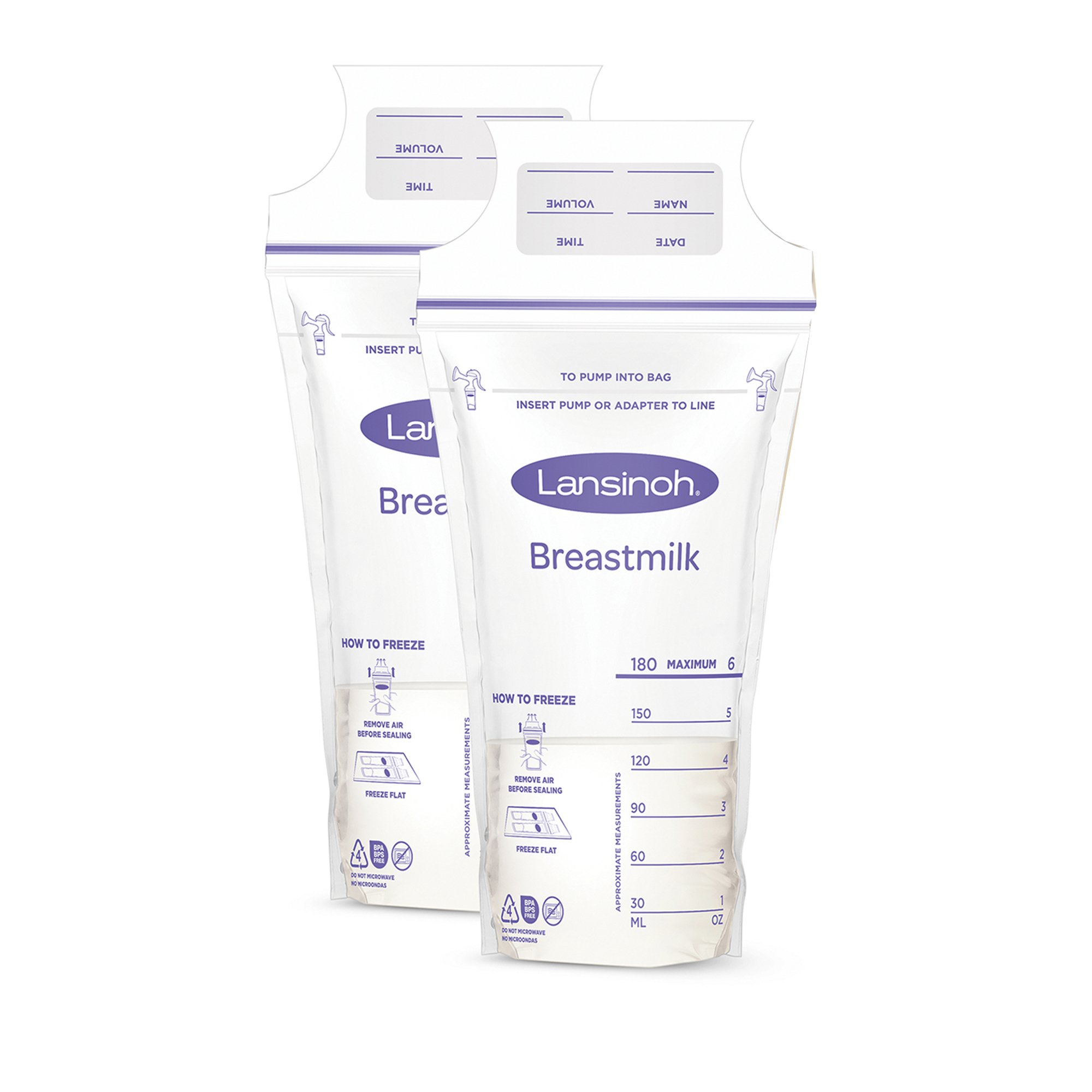 Emerson Healthcare 20448 - Lansinoh® Nursing Bundle – 2 Stay Dry Nursing Pads & 2 Breast Milk Storage Bags - 1/Each, 180/Case