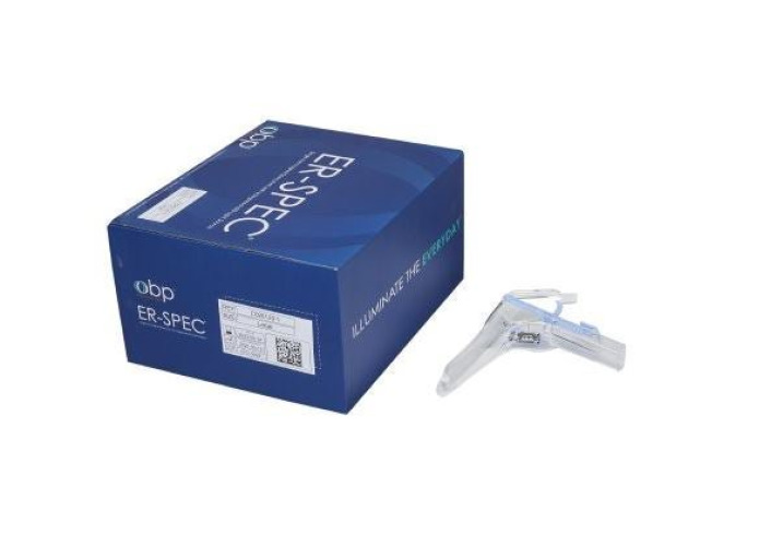 Cooper Surgical - C020120-1 Vaginal Speculum ER-SPEC® Pederson NonSterile Office Grade Acrylic Large Double Blade Duckbill Disposable Built-In Light Source
