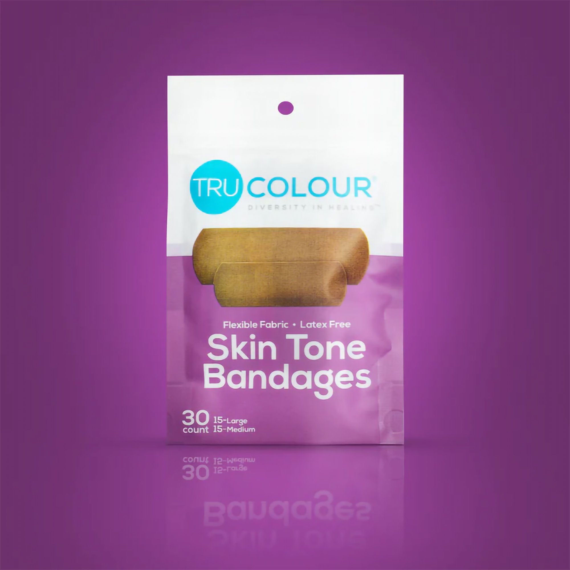Tru-Colour Products LLC TCB-141 - TruColour® Dark Brown Adhesive Strip, 1 x 3 Inch - 30/Pack, 1500/Case
