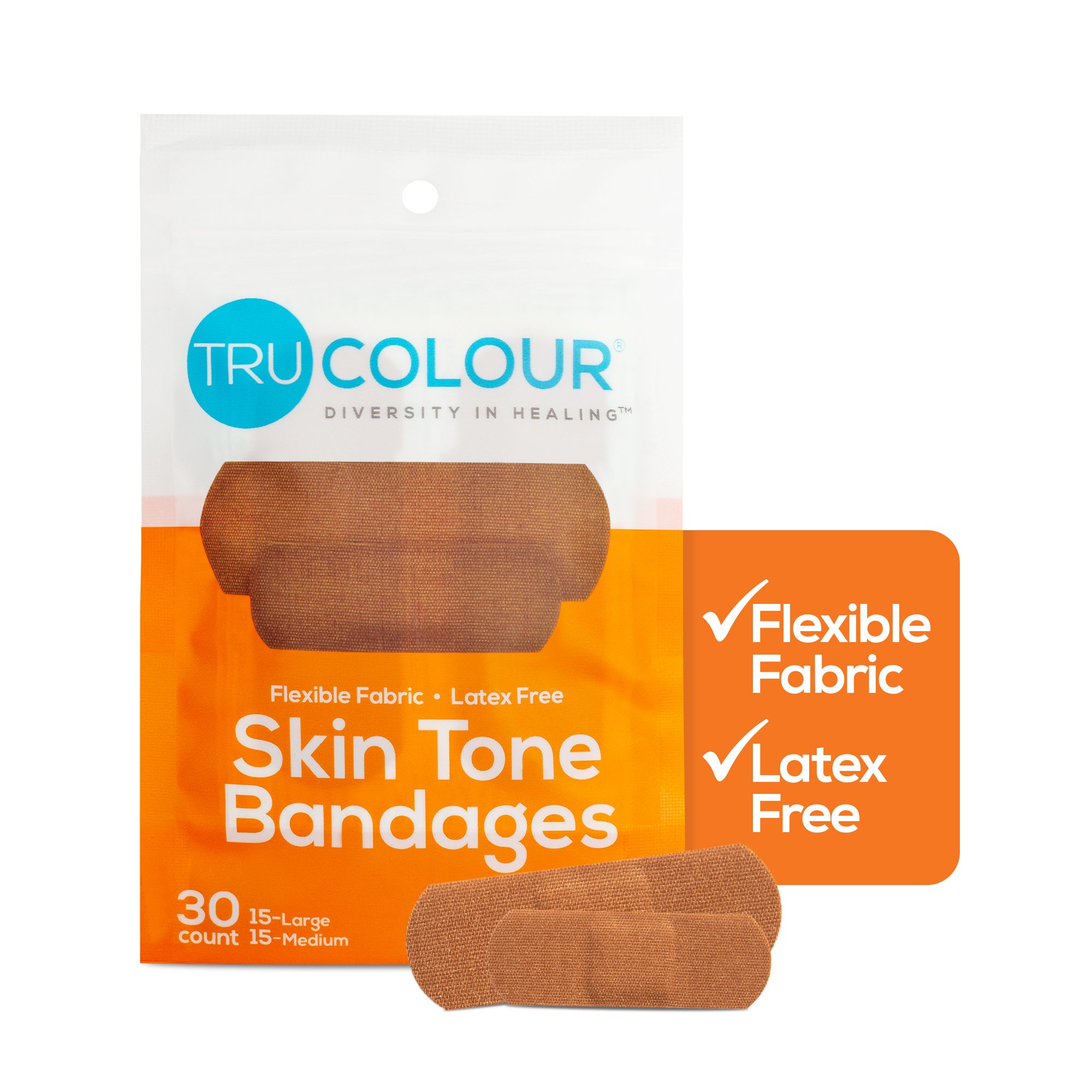 Tru-Colour Products LLC TCB-121 - TruColour® Brown Adhesive Strip, 1 x 3 Inch - 30/Pack, 1500/Case