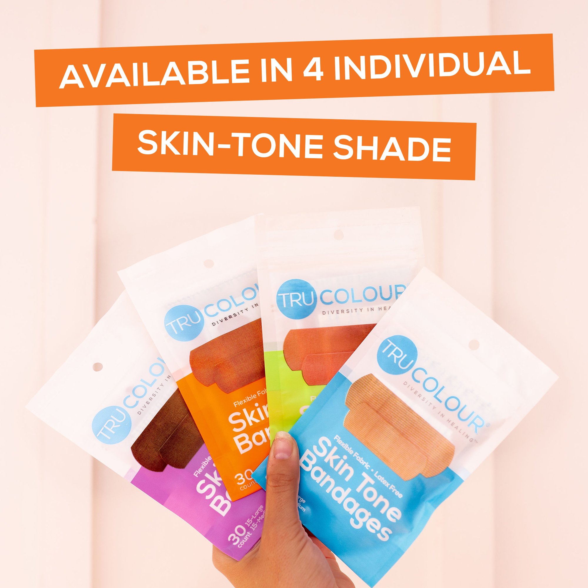 Tru-Colour Products LLC TCB-121 - TruColour® Brown Adhesive Strip, 1 x 3 Inch - 30/Pack, 1500/Case