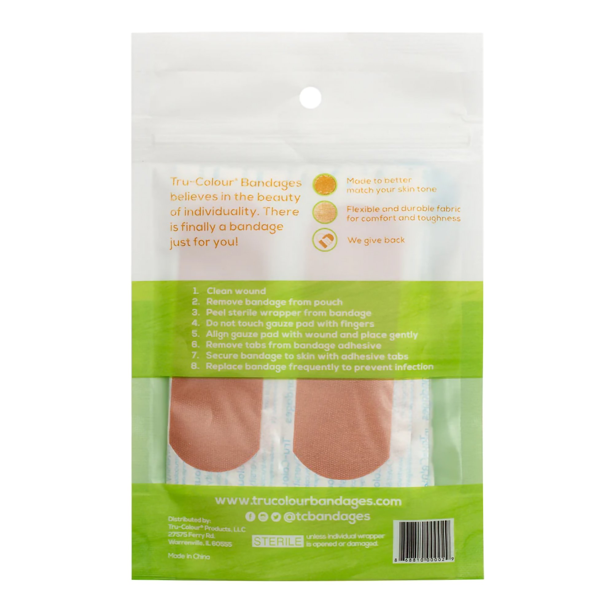 Tru-Colour Products LLC TCB-101 - TruColour® Olive Adhesive Strip, 1 x 3 Inch - 30/Pack, 1500/Case