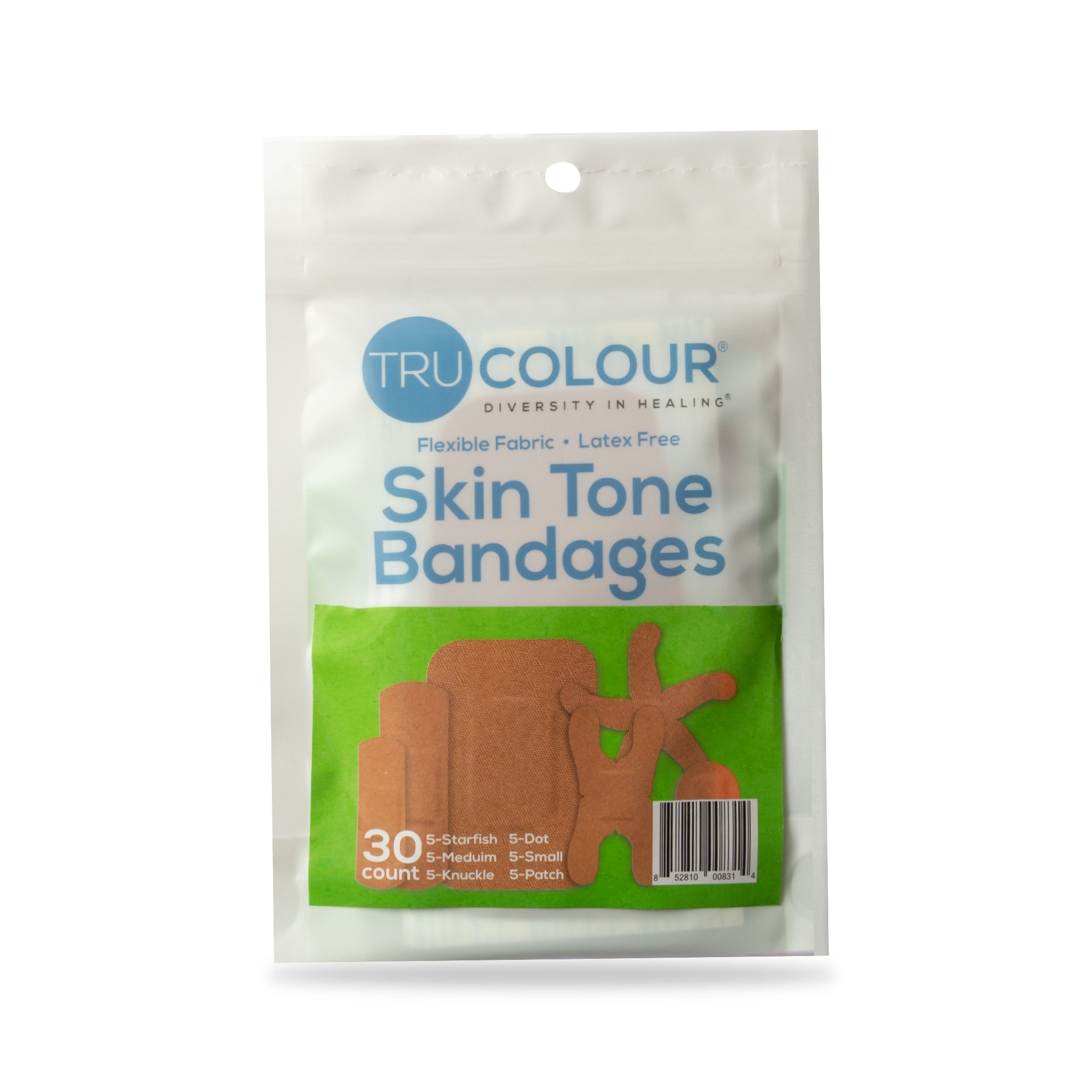 Tru-Colour Products LLC TCB-GASD - TruColour® Olive Adhesive Strips, Assorted Shapes and Sizes - 30/Pack, 1500/Case