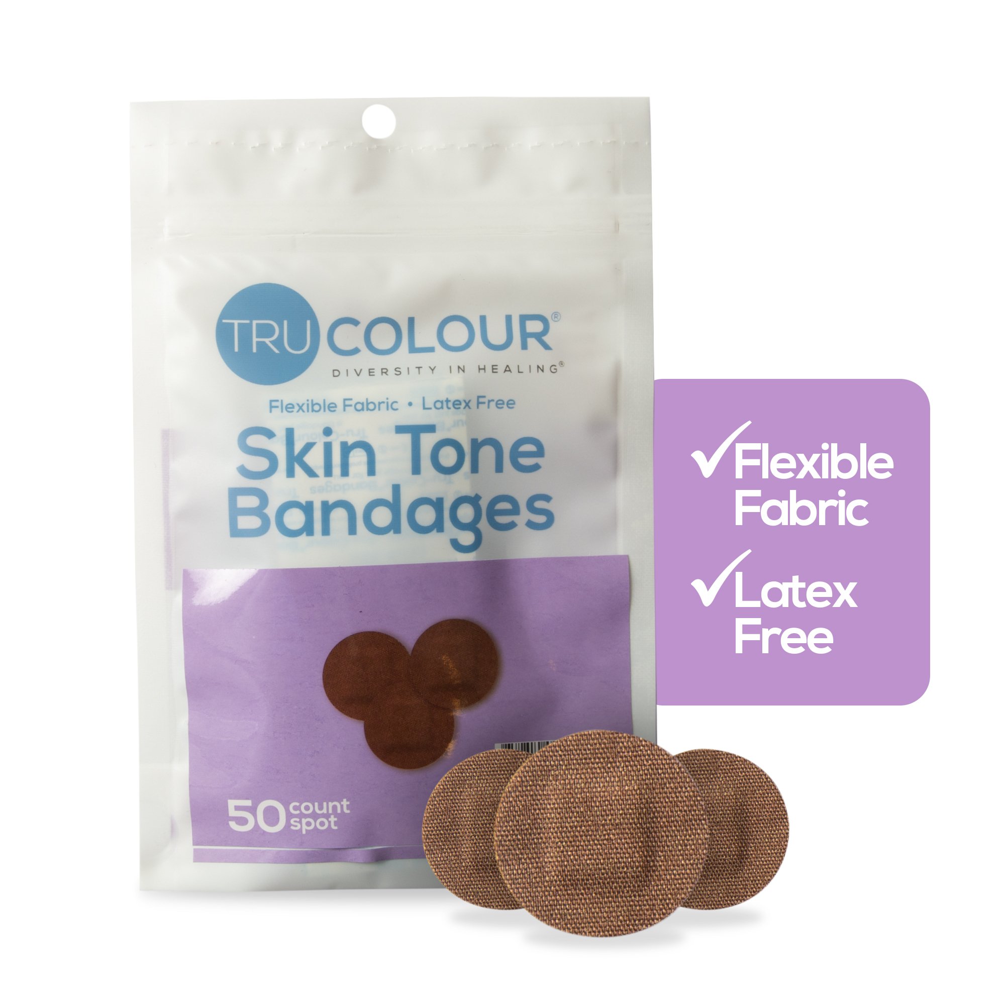 Tru-Colour Products LLC TCB-PDOT - TruColour® Dark Brown Adhesive Strip, Spot - 50/Pack, 2500/Case