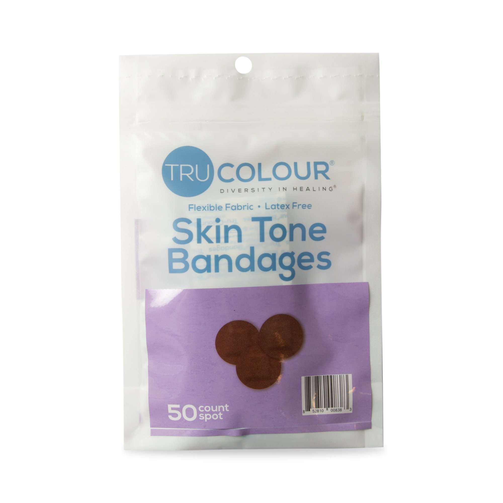 Tru-Colour Products LLC TCB-PDOT - TruColour® Dark Brown Adhesive Strip, Spot - 50/Pack, 2500/Case