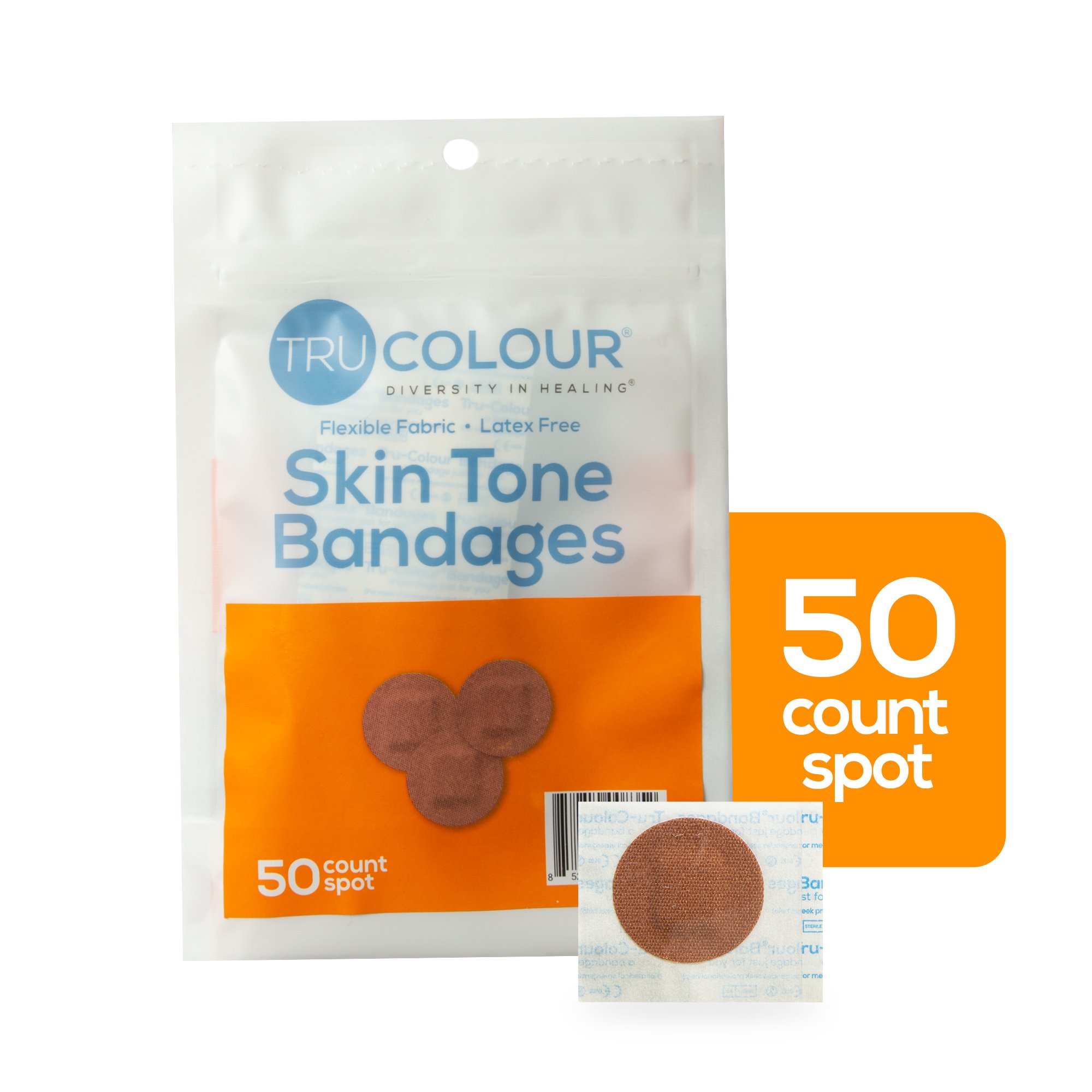 Tru-Colour Products LLC TCB-NDOT - TruColour® Brown Adhesive Strip, Spot - 50/Pack, 2500/Case