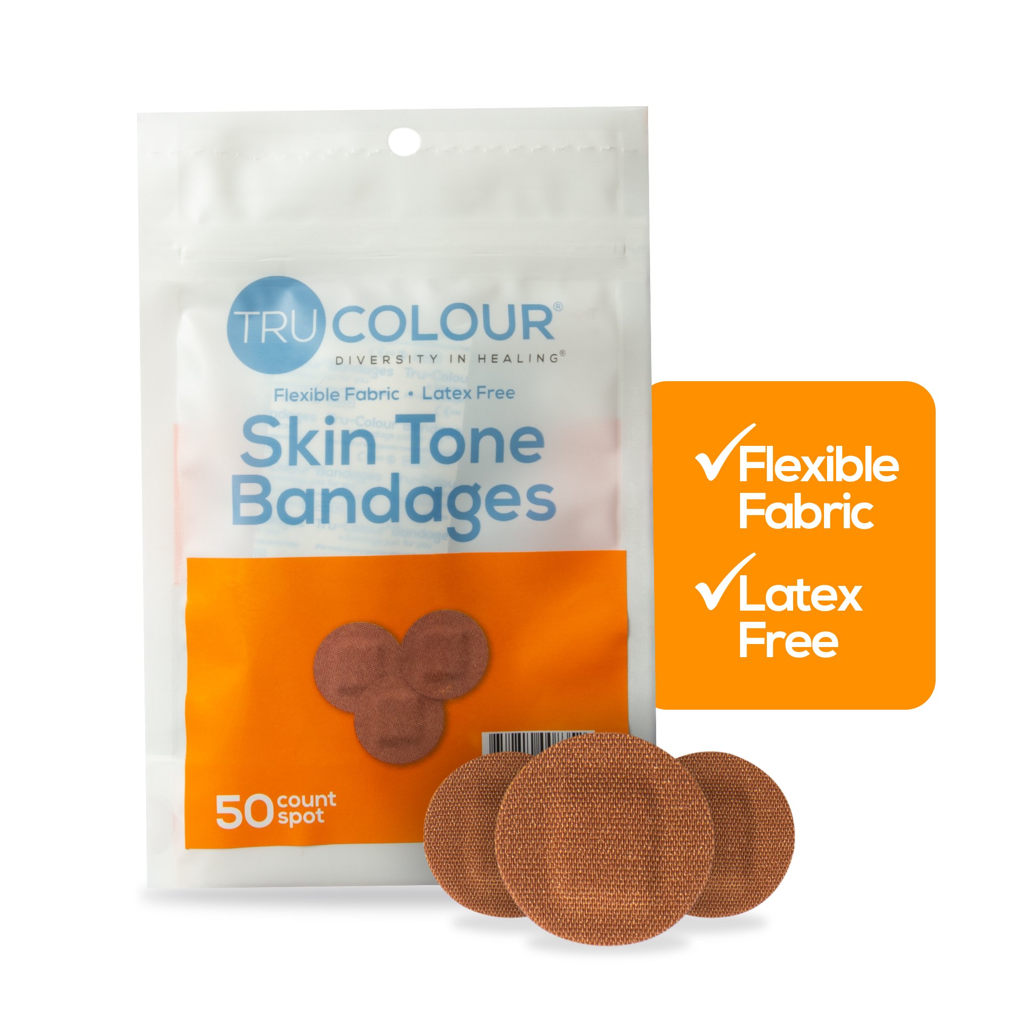 Tru-Colour Products LLC TCB-NDOT - TruColour® Brown Adhesive Strip, Spot - 50/Pack, 2500/Case