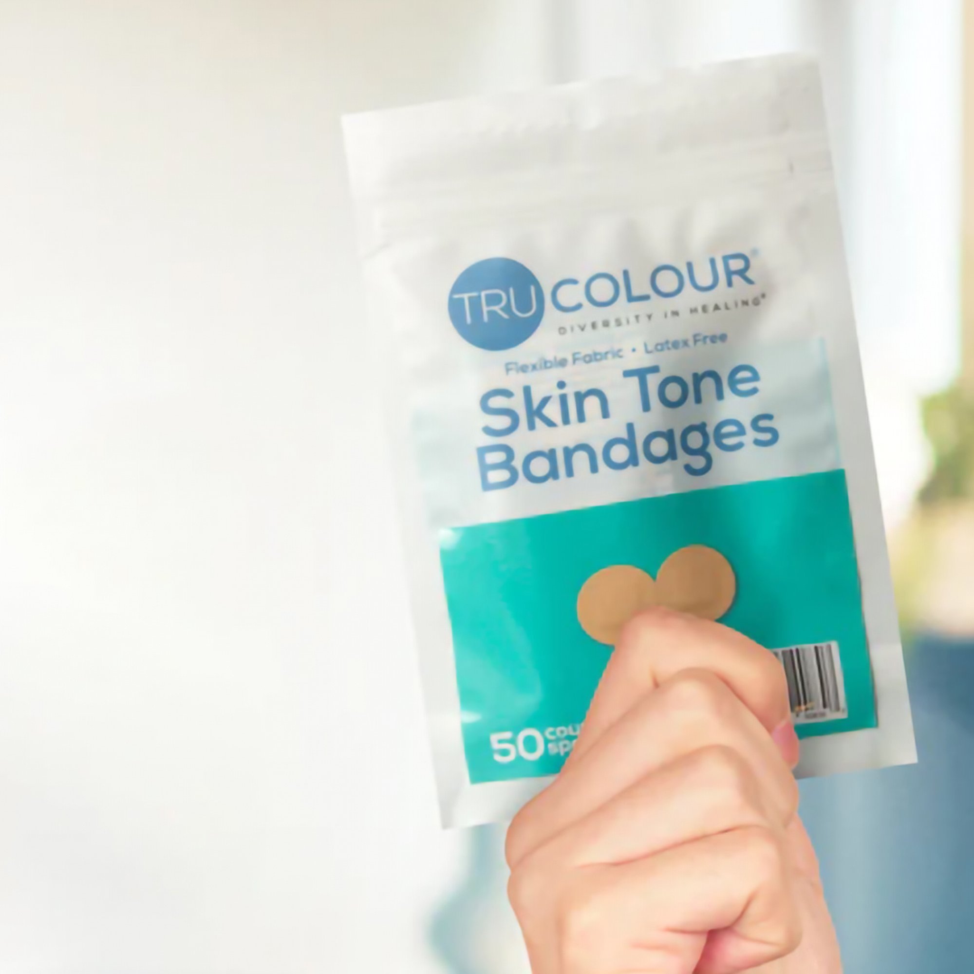 Tru-Colour Products LLC TCB-ADOT - TruColour® Beige Adhesive Strip, Spot - 50/Pack, 2500/Case