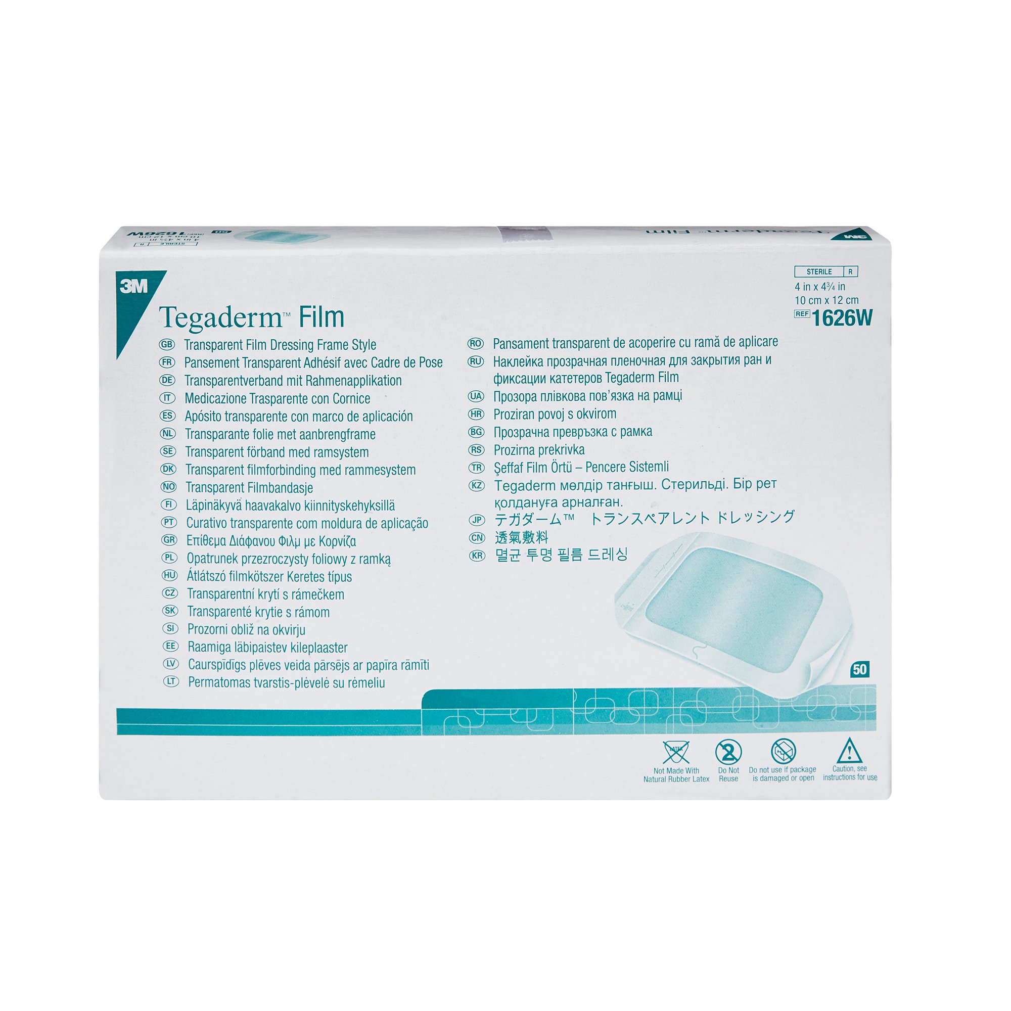 Solventum Corporation - 1626W 3M™ Tegaderm Transparent Film Dressing